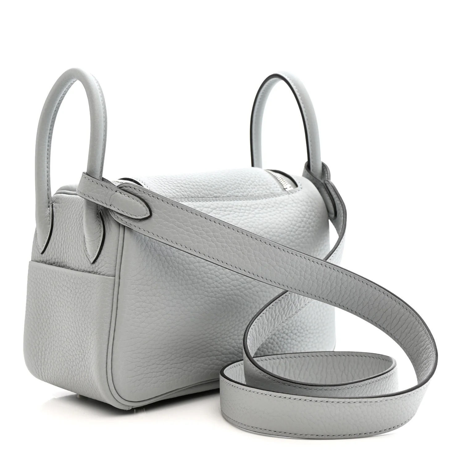 Taurillon Clemence Mini Lindy 20 Bleu Pale - Image 3