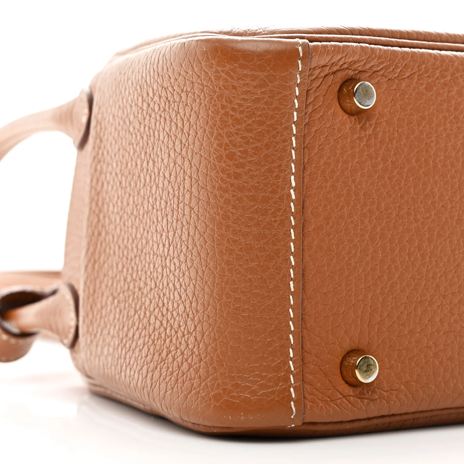 Taurillon Clemence Mini Lindy 20 Gold - Image 8