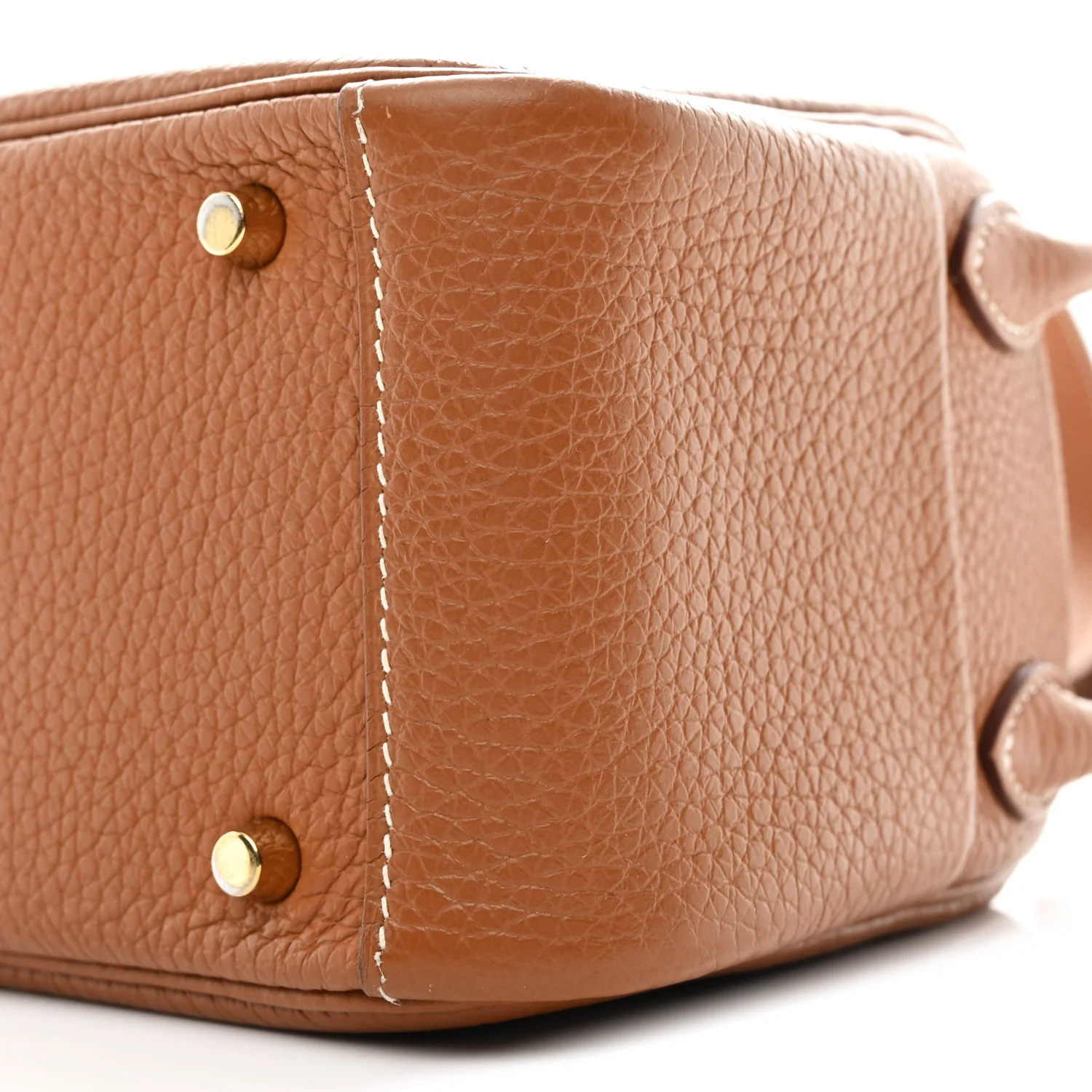 Taurillon Clemence Mini Lindy 20 Gold - Image 9