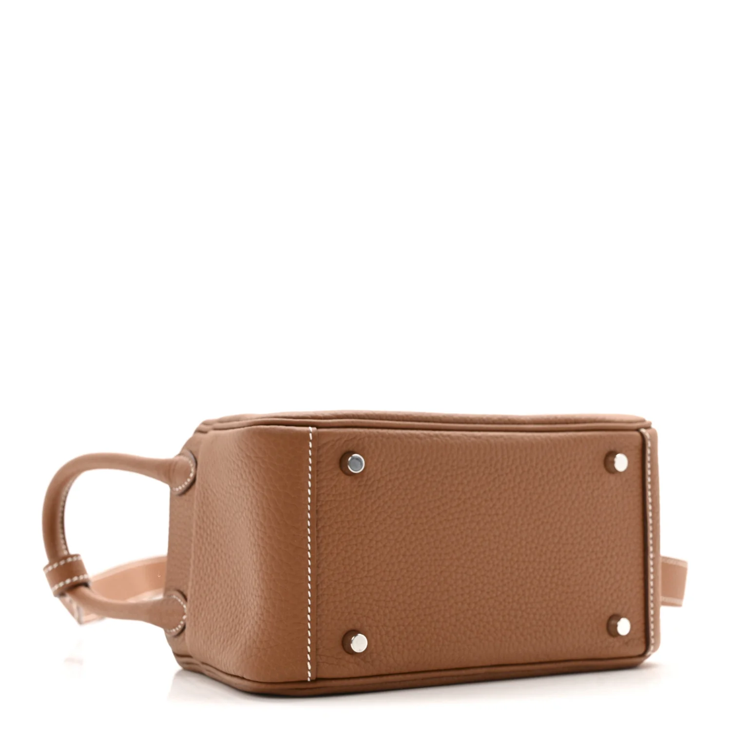 Taurillon Clemence Mini Lindy 20 Gold - Image 4