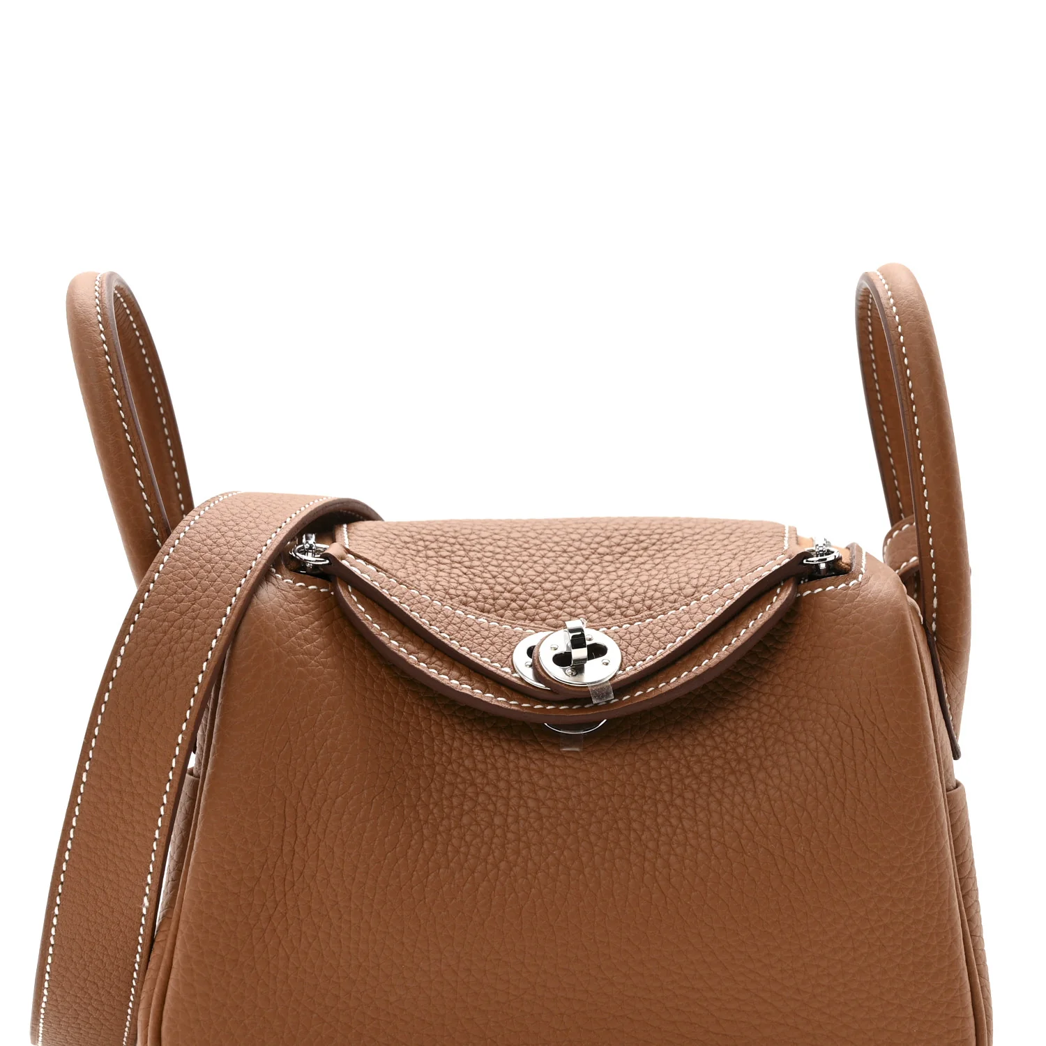 Taurillon Clemence Mini Lindy 20 Gold - Image 8
