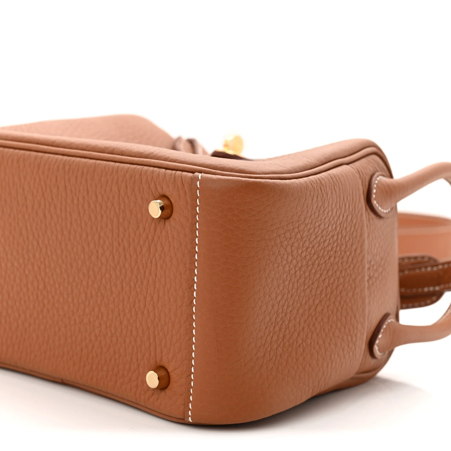 Taurillon Clemence Mini Lindy 20 Gold - Image 10