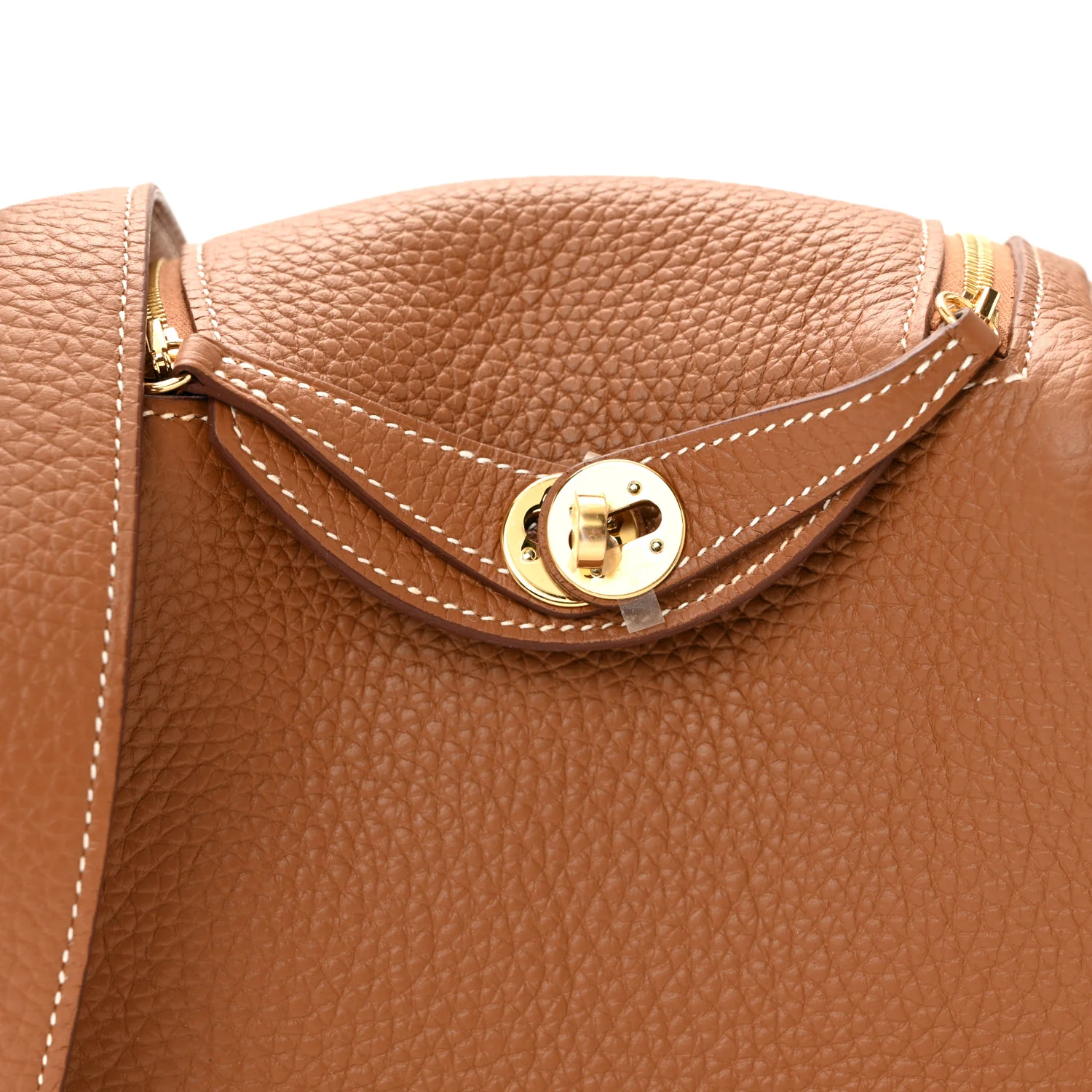 Taurillon Clemence Mini Lindy 20 Gold - Image 8