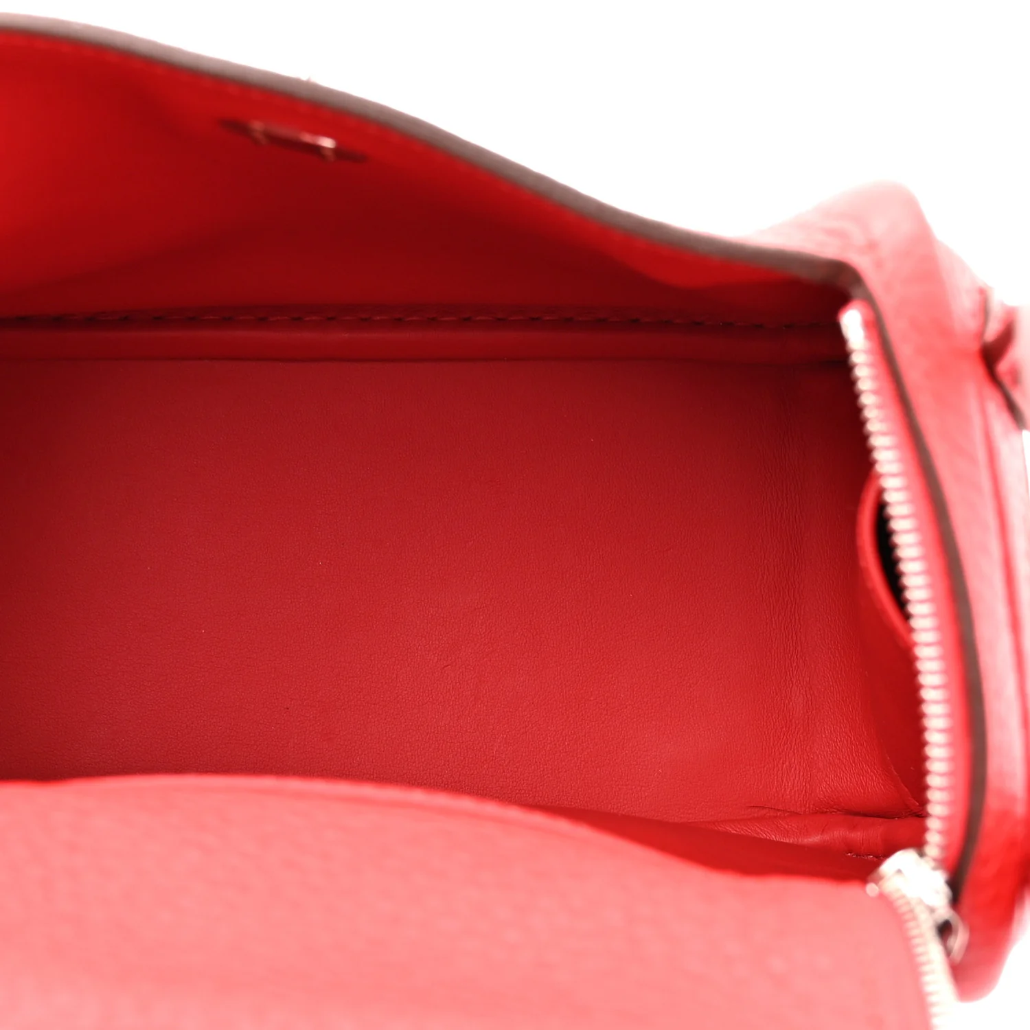 Taurillon Clemence Mini Lindy 20 Rouge Radieux - Image 5