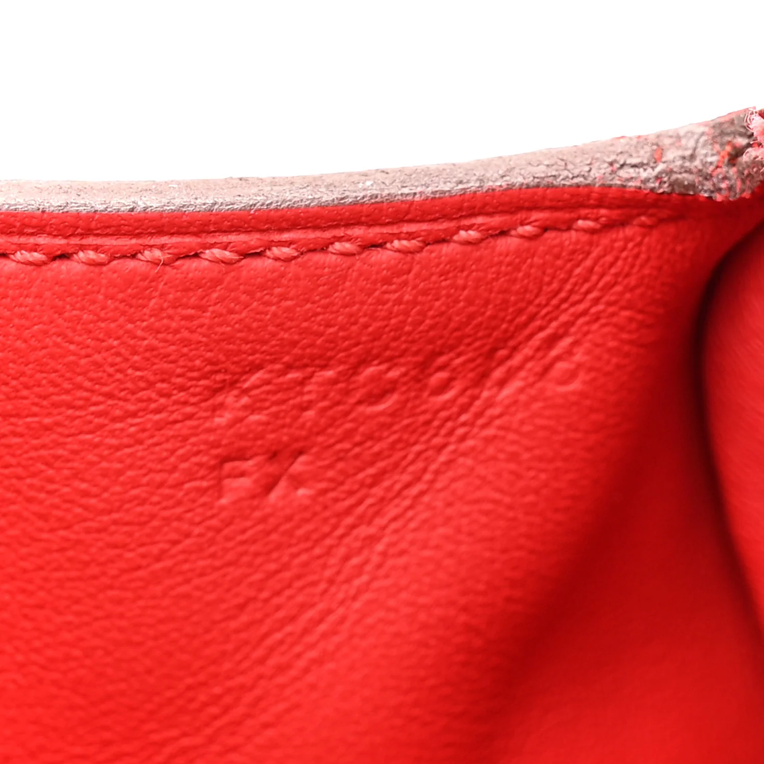 Taurillon Clemence Mini Lindy 20 Rouge Radieux - Image 7