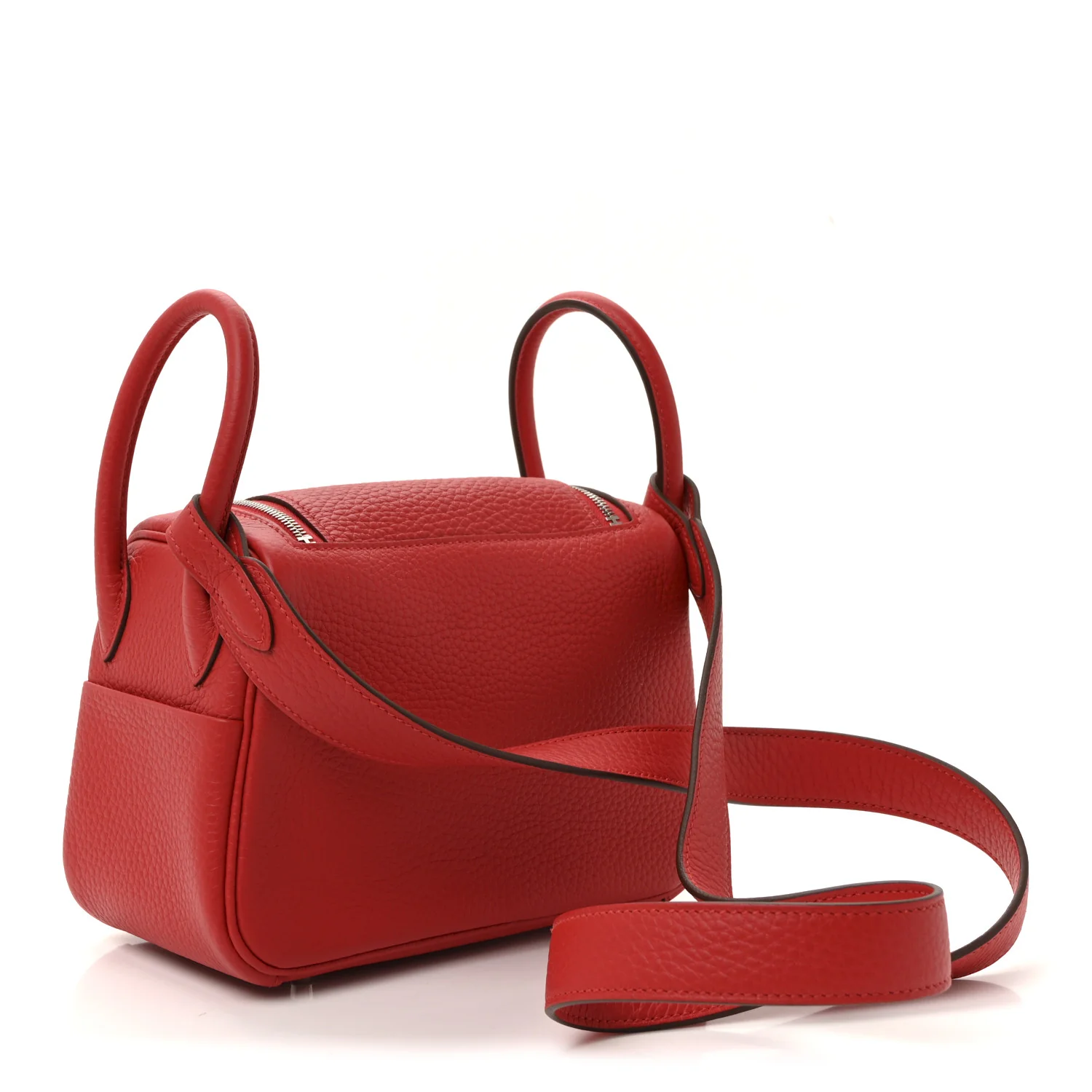 Taurillon Clemence Mini Lindy 20 Rouge Radieux - Image 3