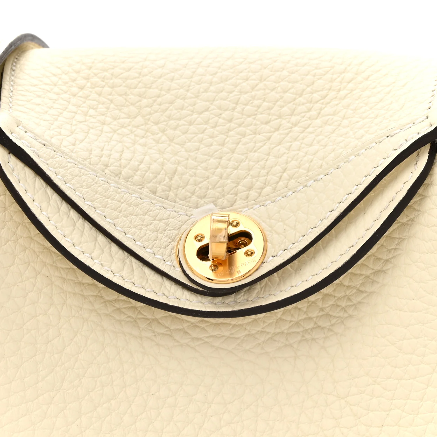 Taurillon Clemence Mini Lindy 20 So Cream - Image 8