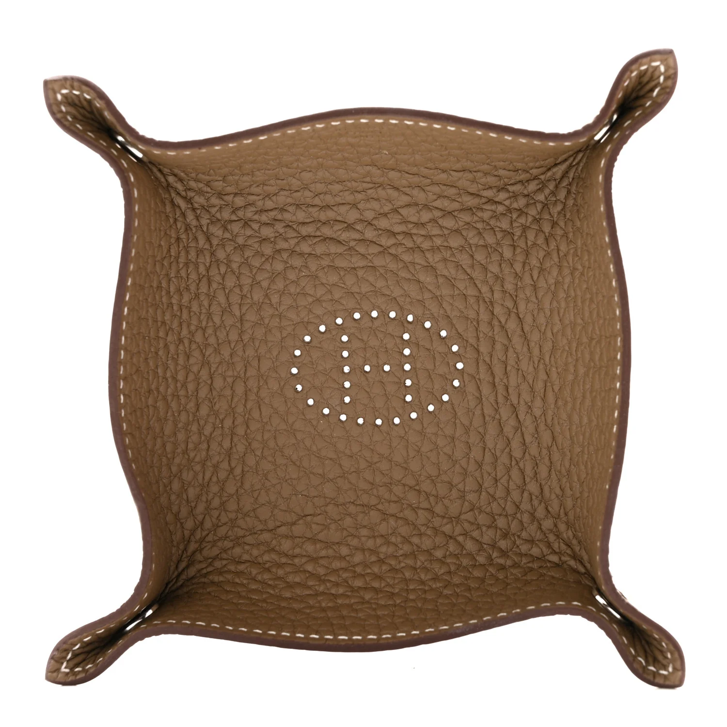 Taurillon Clemence Mini Mises et Relances Change Tray Etoupe