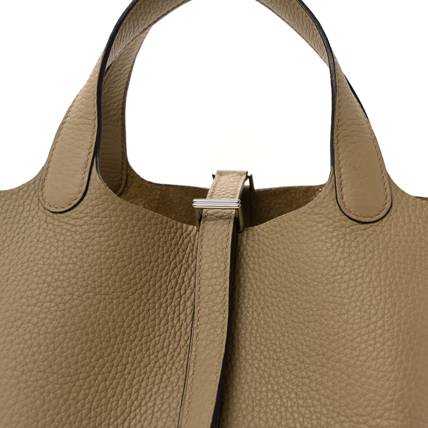 Taurillon Clemence Picotin Lock 18 PM Beige Marfa - Image 7