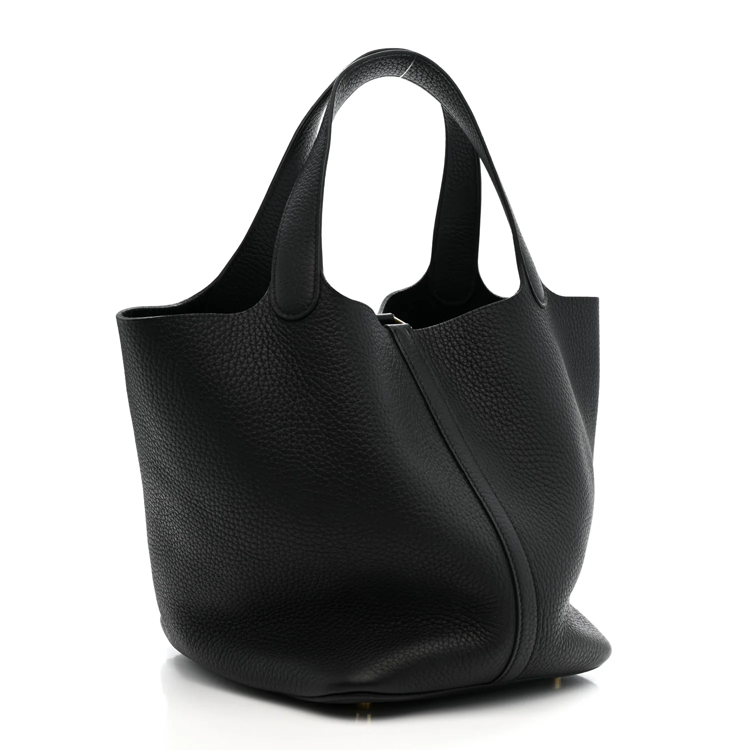 Taurillon Clemence Picotin Lock 22 MM Black - Image 3