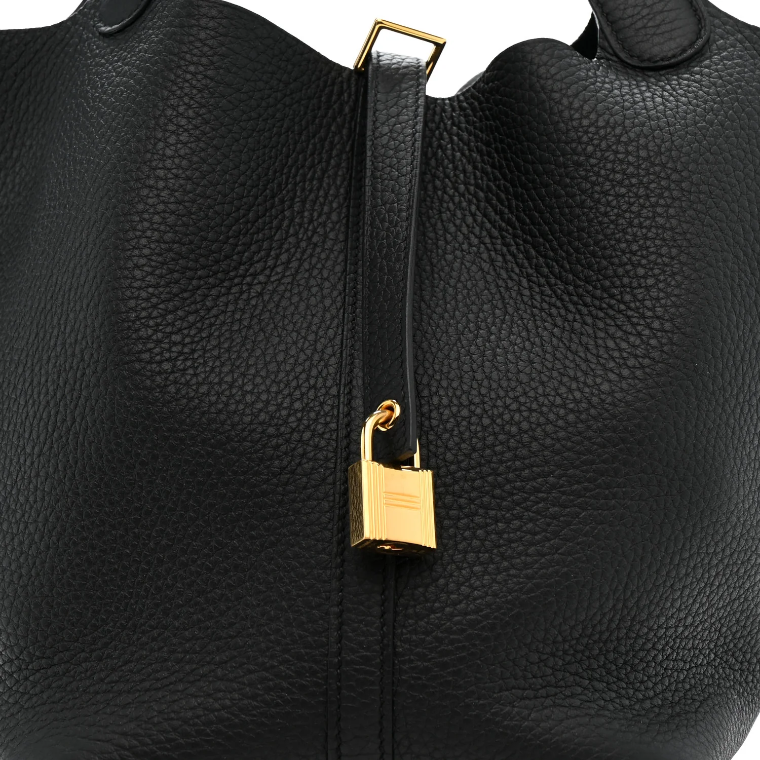 Taurillon Clemence Picotin Lock 22 MM Black - Image 8
