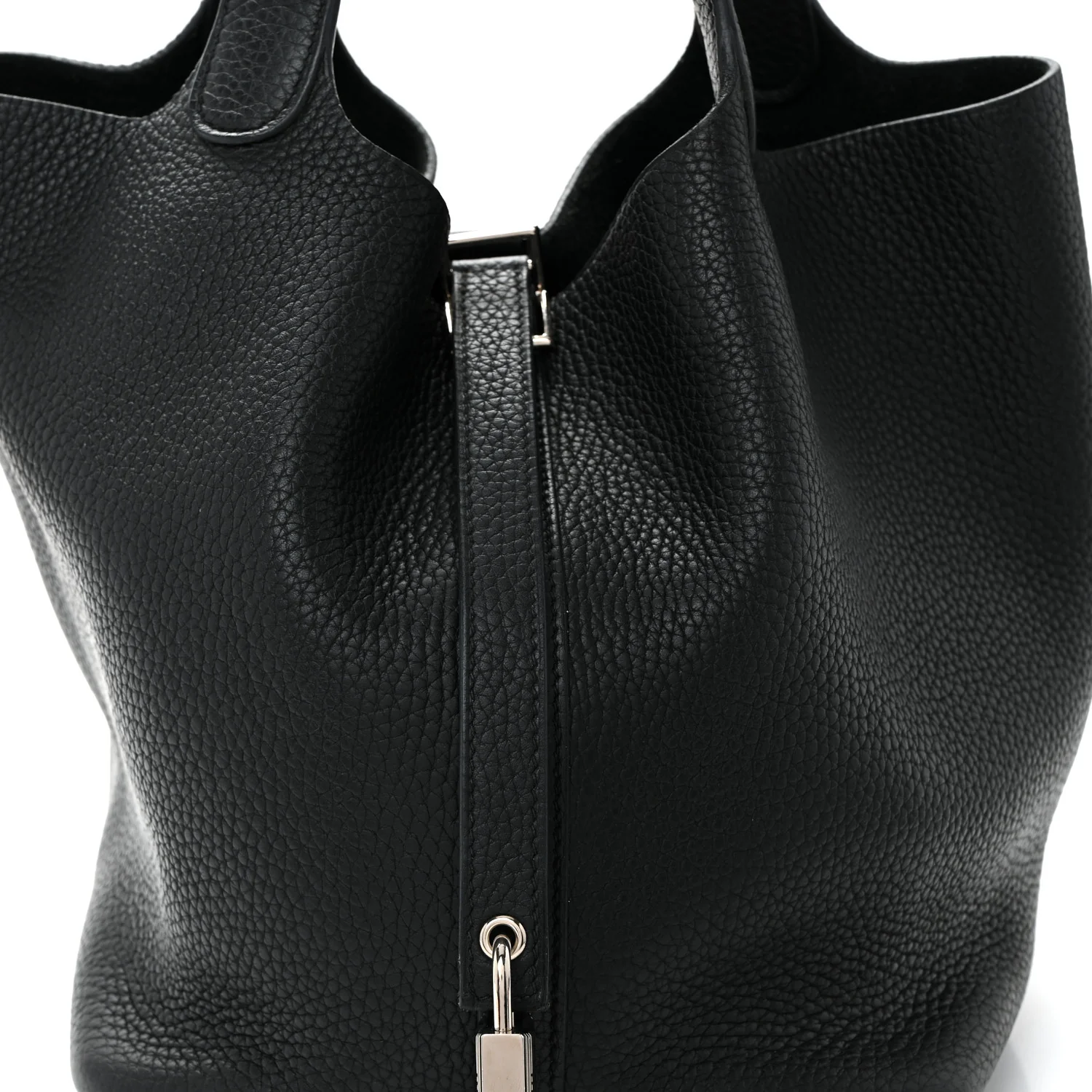 Taurillon Clemence Picotin Lock 22 MM Black - Image 8
