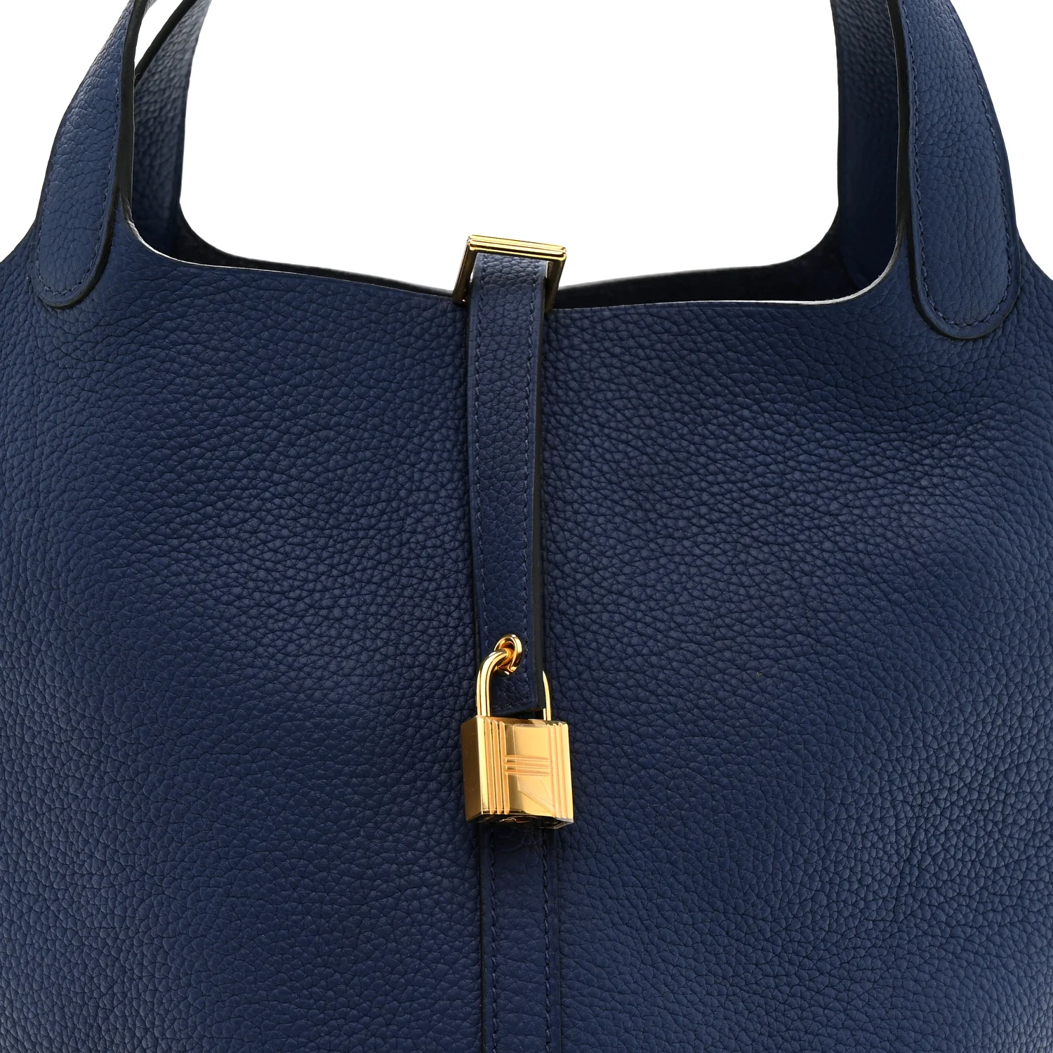 Taurillon Clemence Picotin Lock 22 MM Bleu Saphir - Image 8