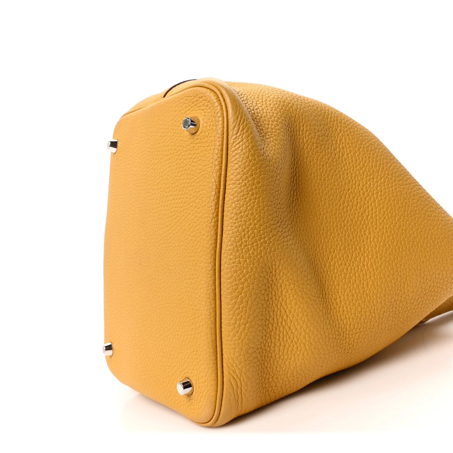 Taurillon Clemence Picotin Lock 22 MM Jaune Ambre - Image 10