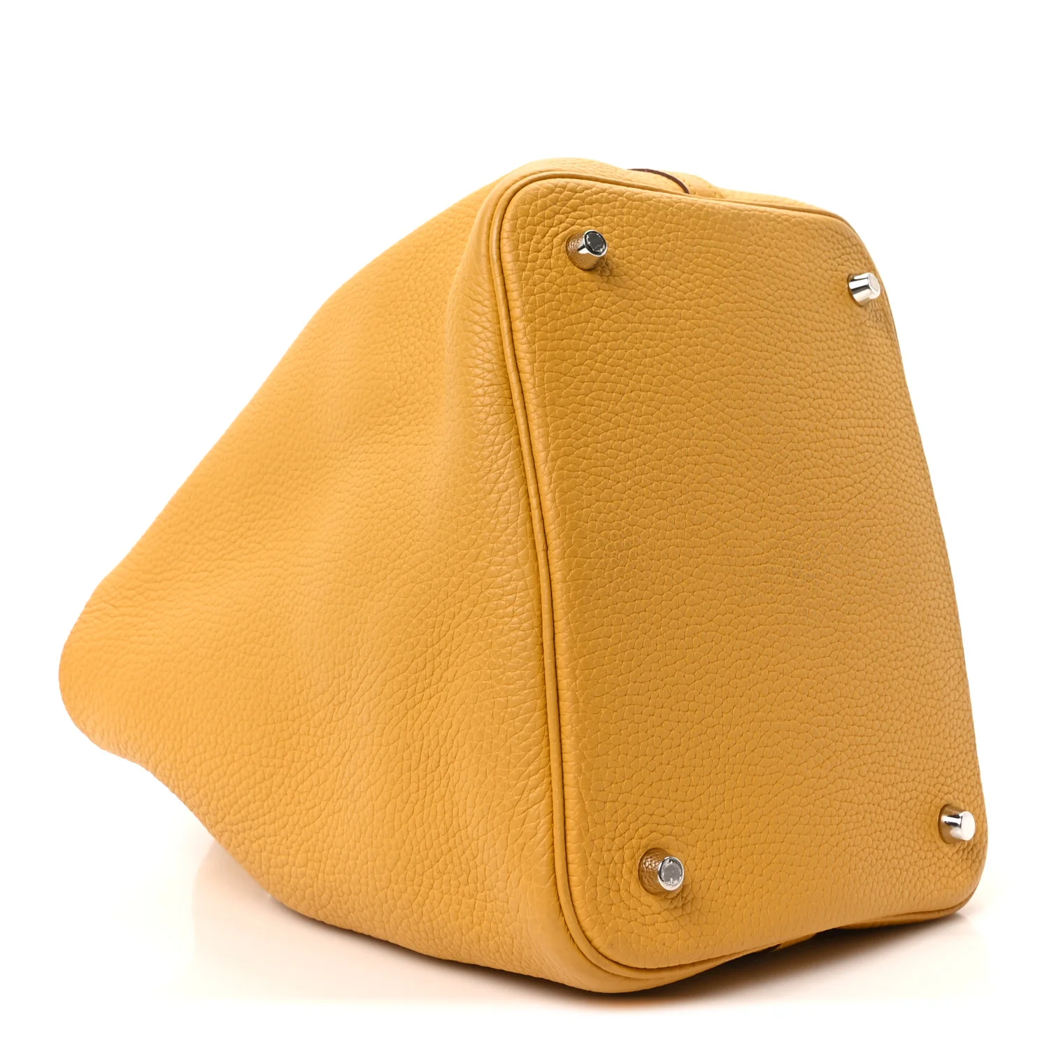 Taurillon Clemence Picotin Lock 22 MM Jaune Ambre - Image 4