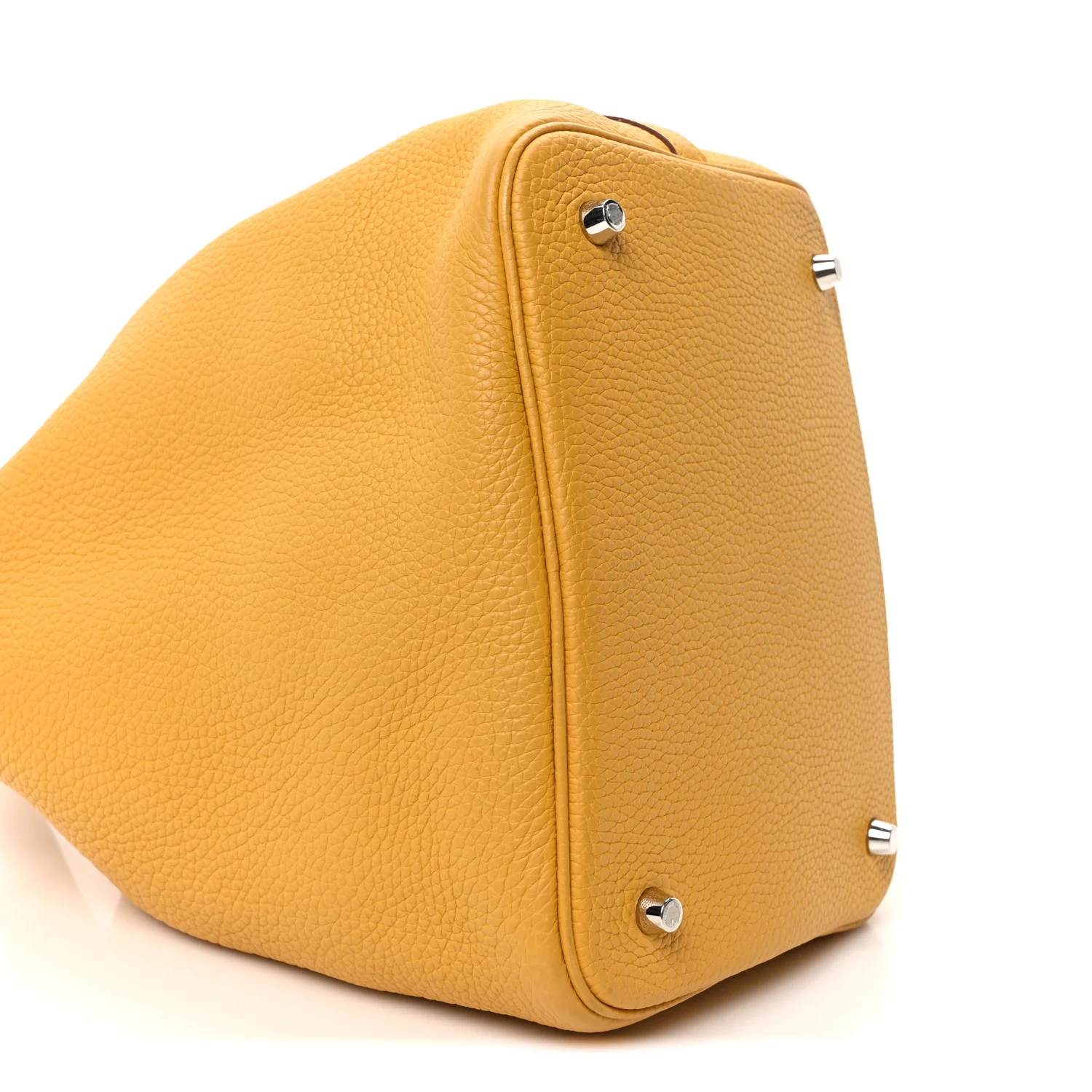 Taurillon Clemence Picotin Lock 22 MM Jaune Ambre - Image 9