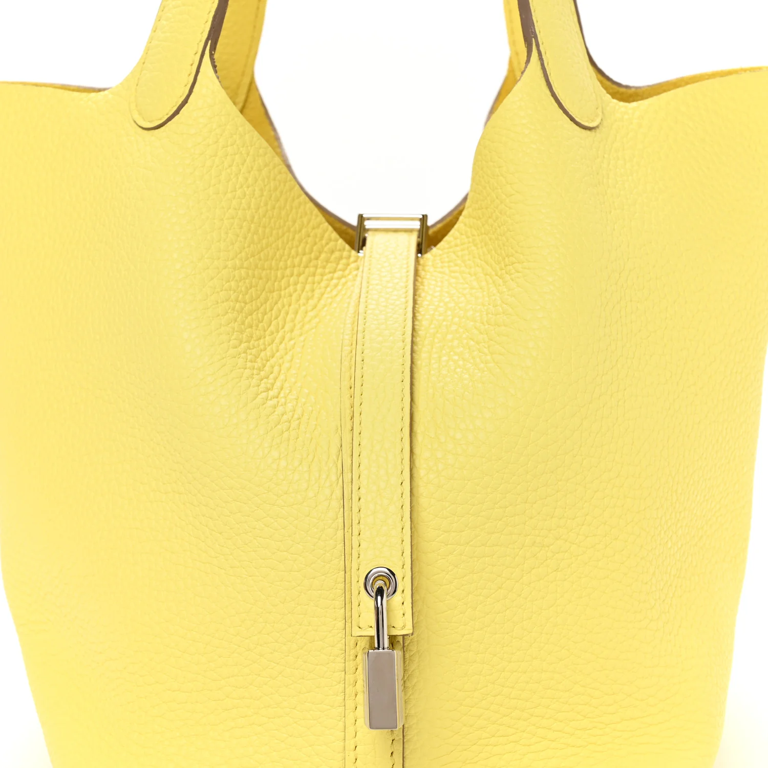 Taurillon Clemence Picotin Lock 22 MM Lime - Image 8