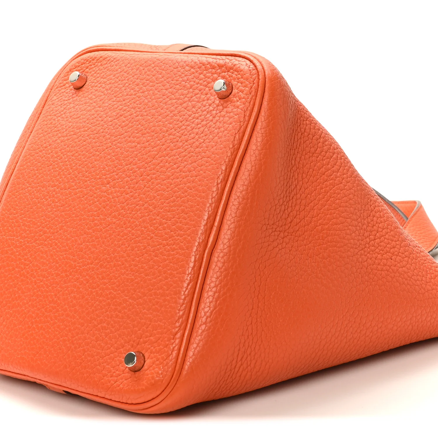 Taurillon Clemence Picotin Lock 22 MM Orange - Image 10
