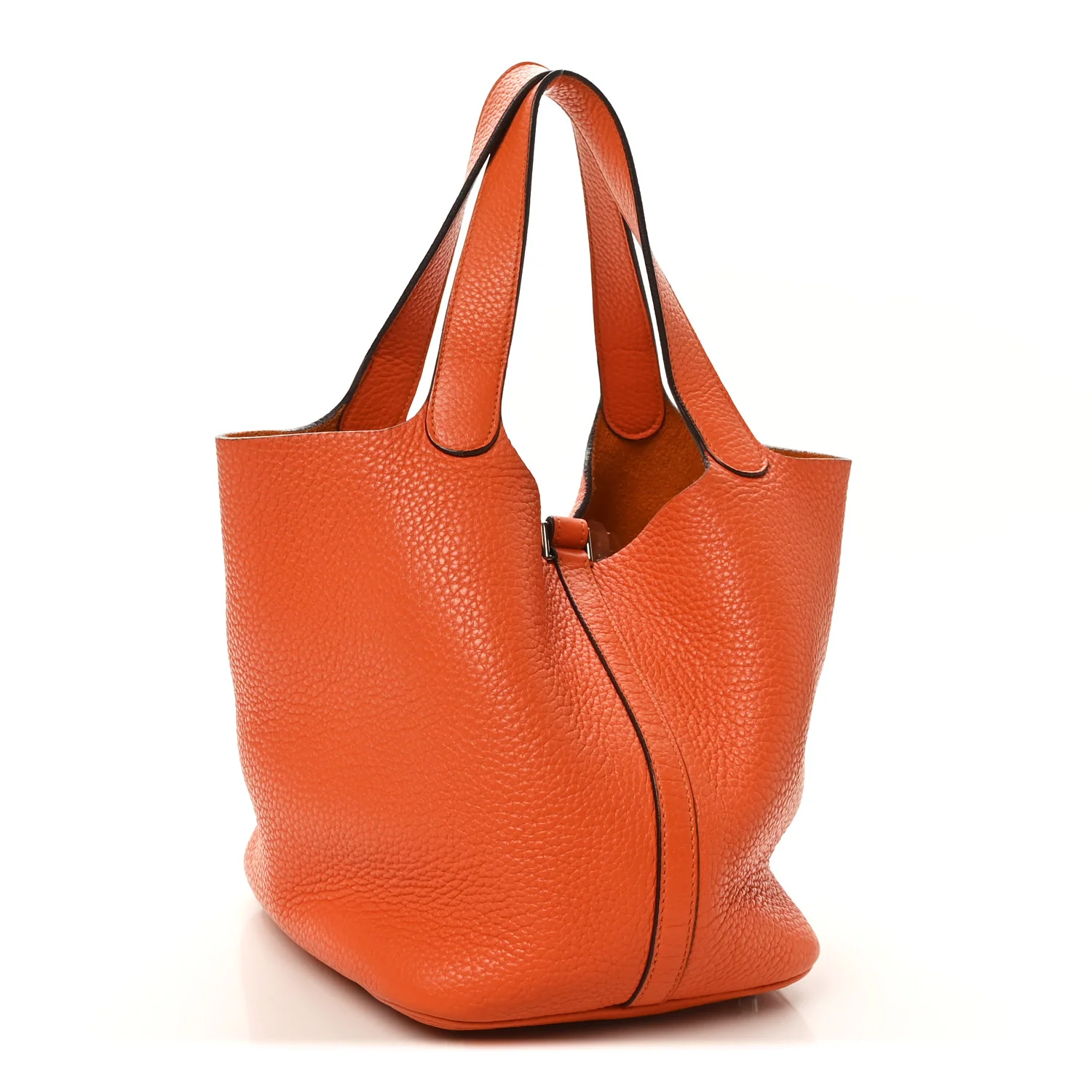 Taurillon Clemence Picotin Lock 22 MM Orange - Image 3