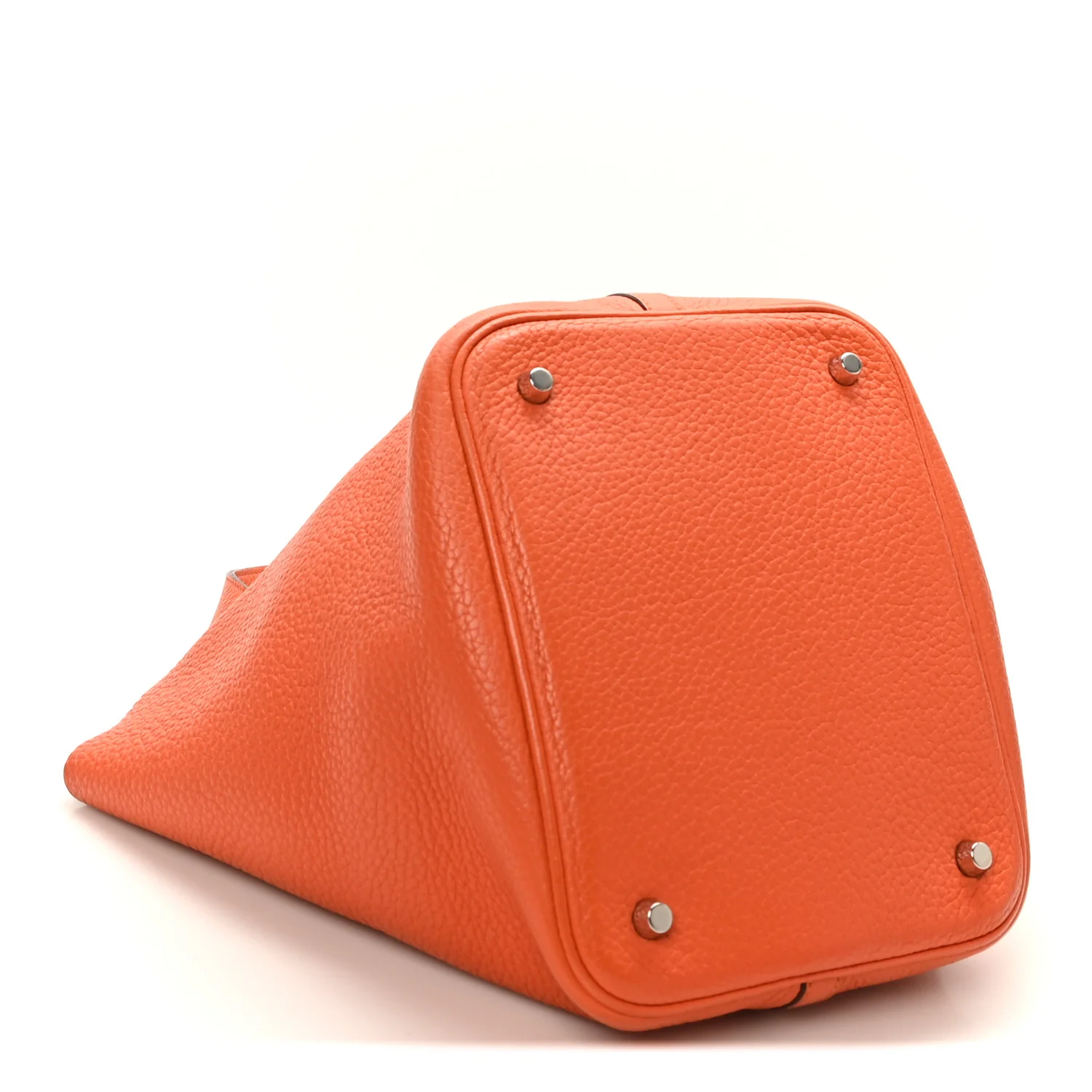 Taurillon Clemence Picotin Lock 22 MM Orange - Image 4