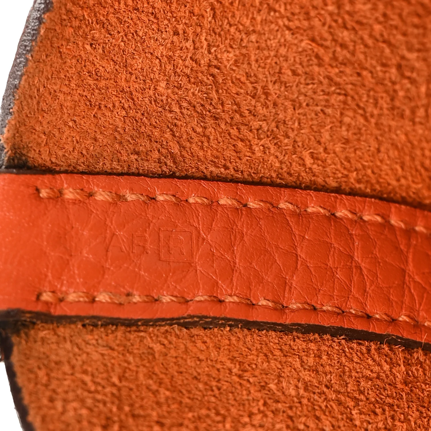 Taurillon Clemence Picotin Lock 22 MM Orange - Image 7