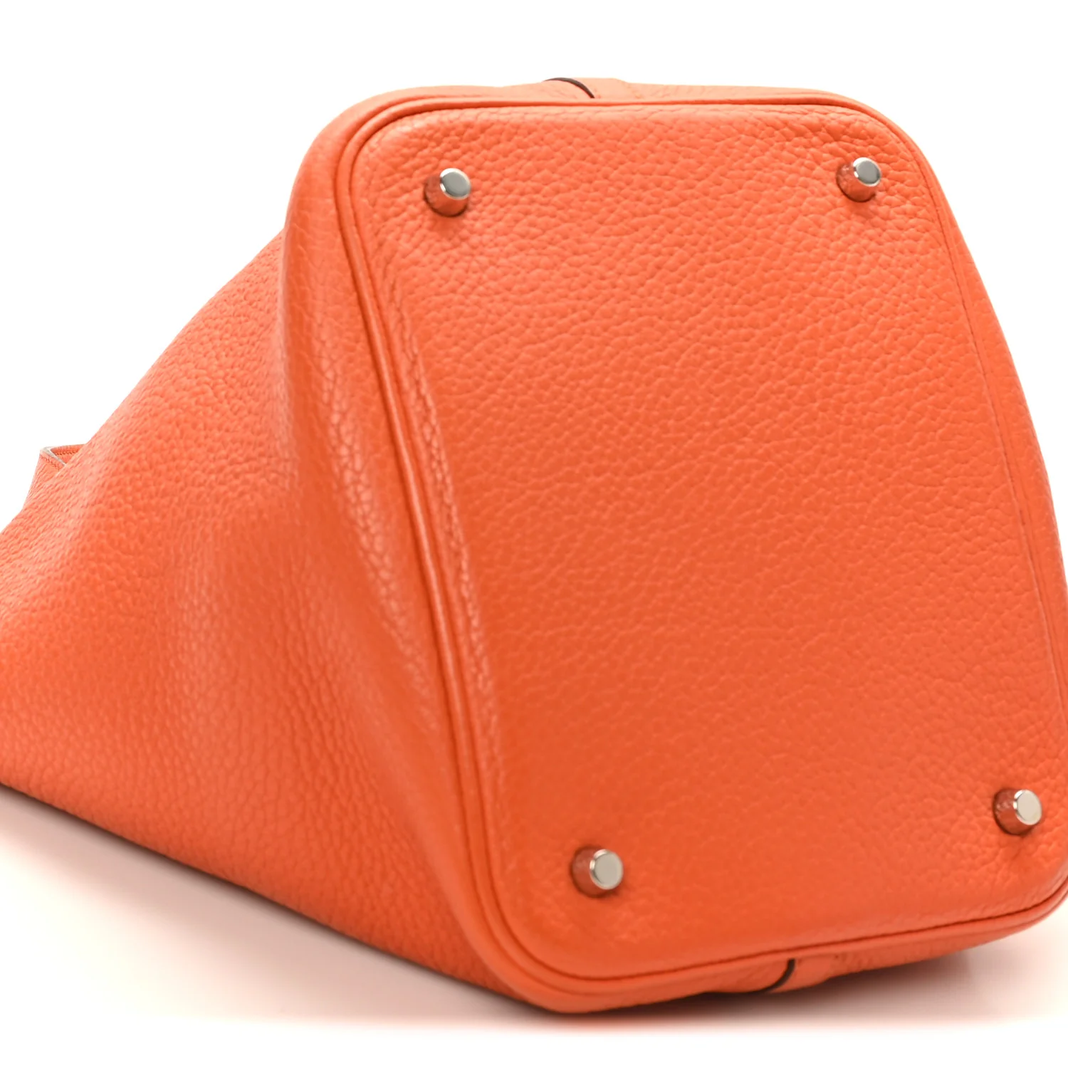 Taurillon Clemence Picotin Lock 22 MM Orange - Image 9
