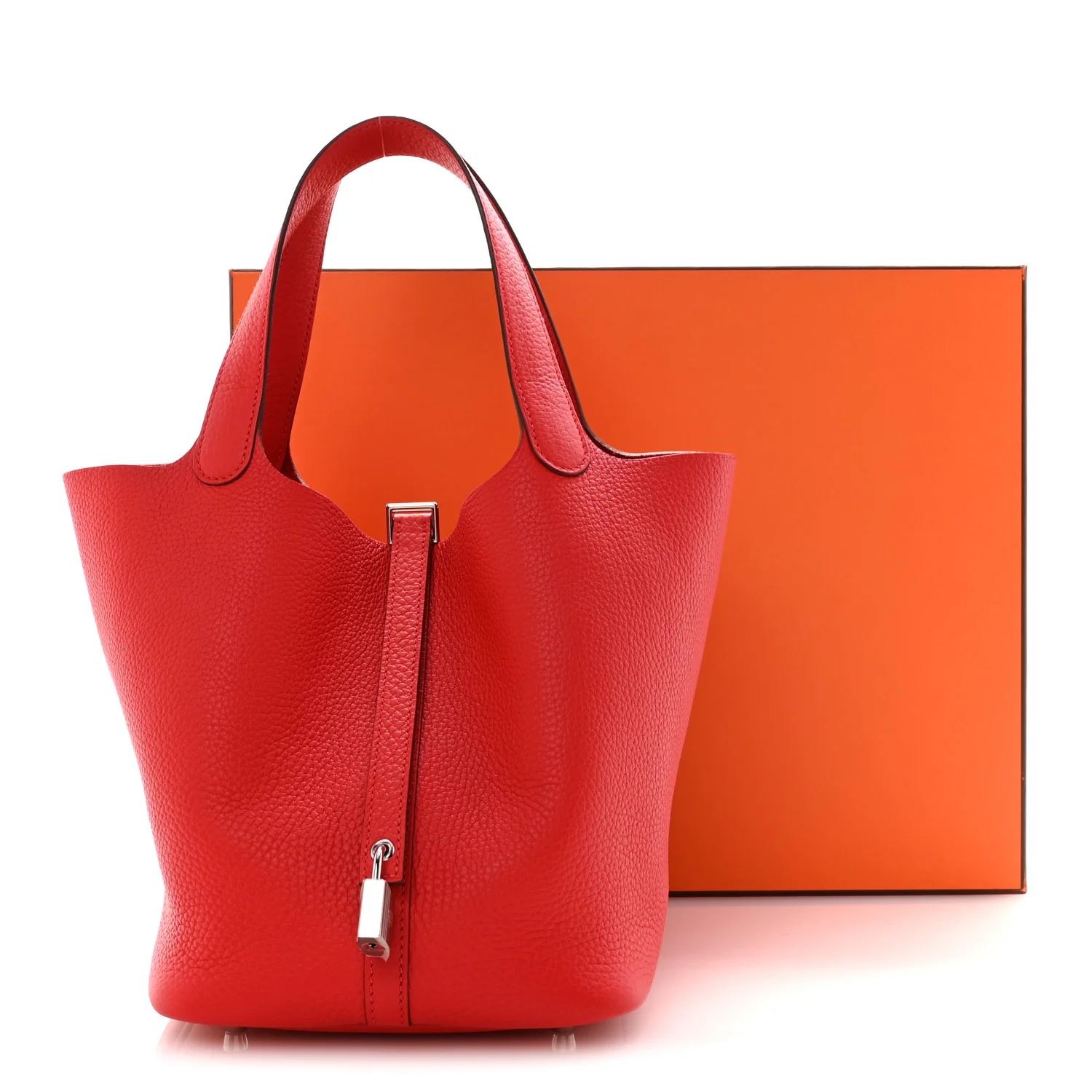 Taurillon Clemence Picotin Lock 22 MM Rouge de Coeur - Image 11