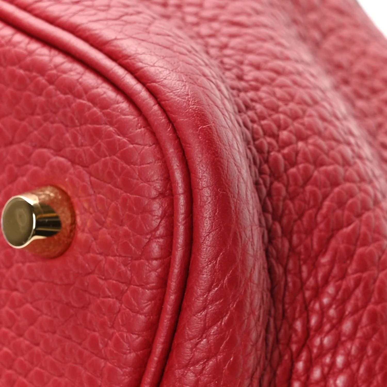 Taurillon Clemence Picotin Lock 22 MM Rouge Grenat - Image 10