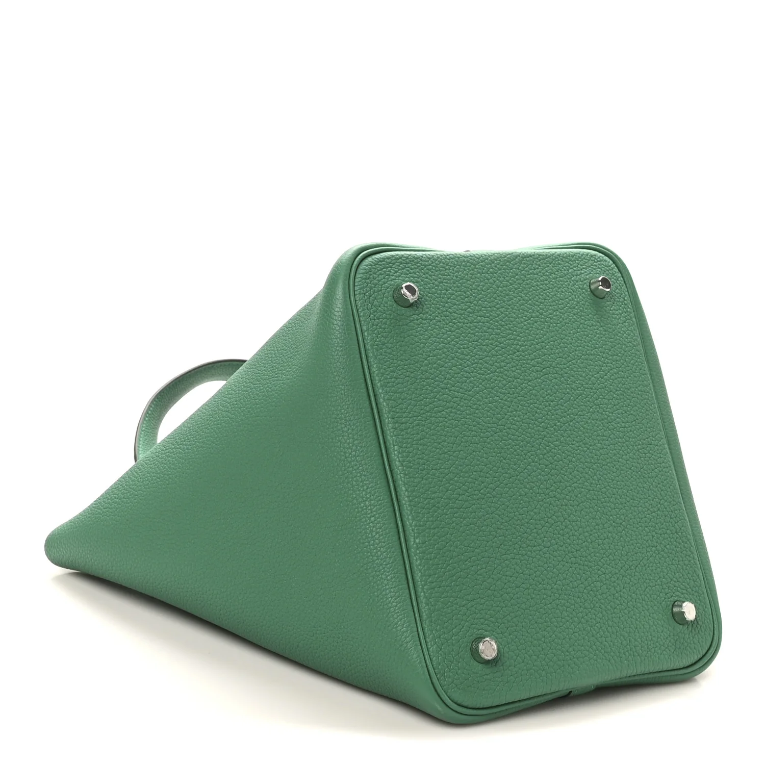 Taurillon Clemence Picotin Lock 22 MM  Vert Jade - Image 4