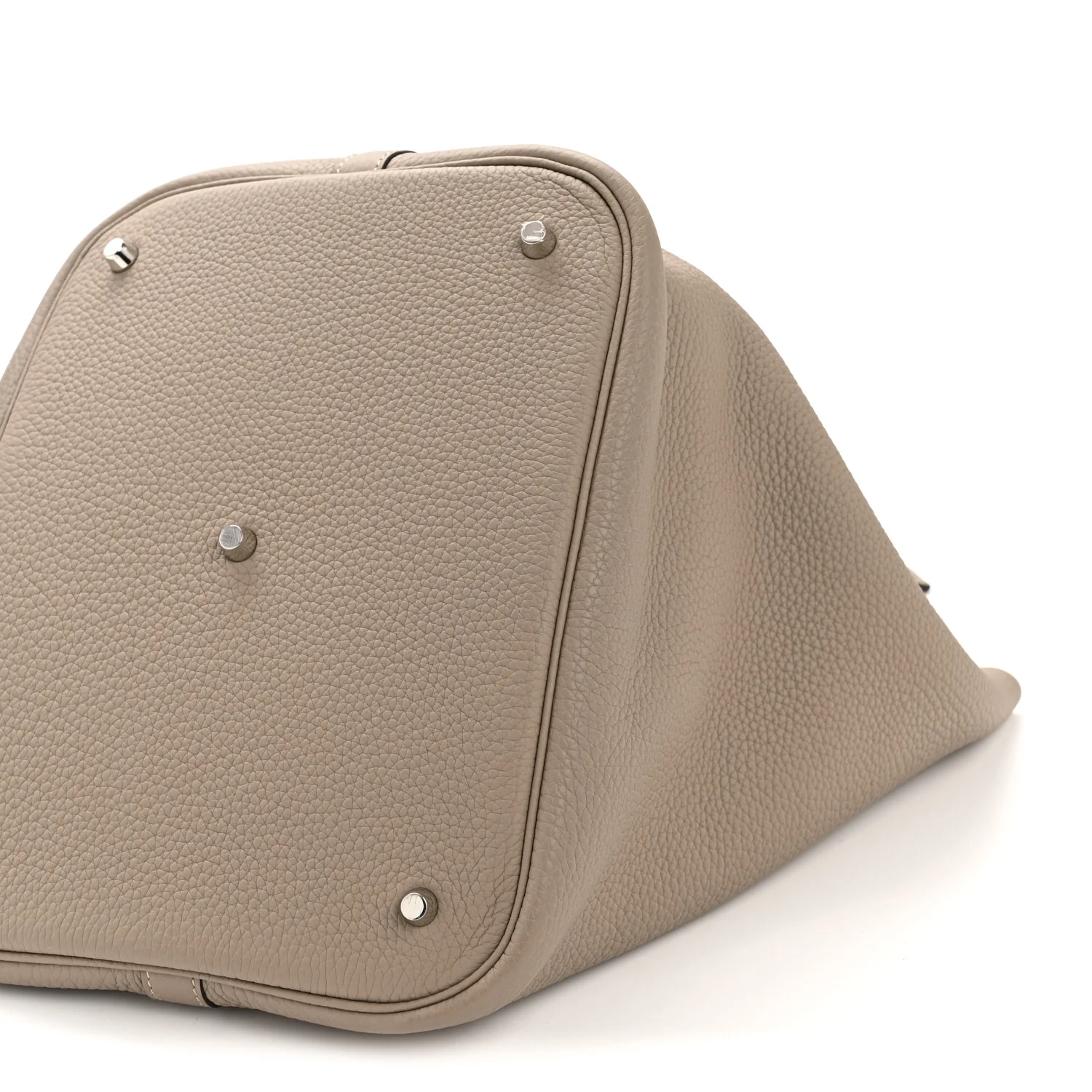 Taurillon Clemence Picotin Lock 26 GM Gris Tourterelle - Image 10