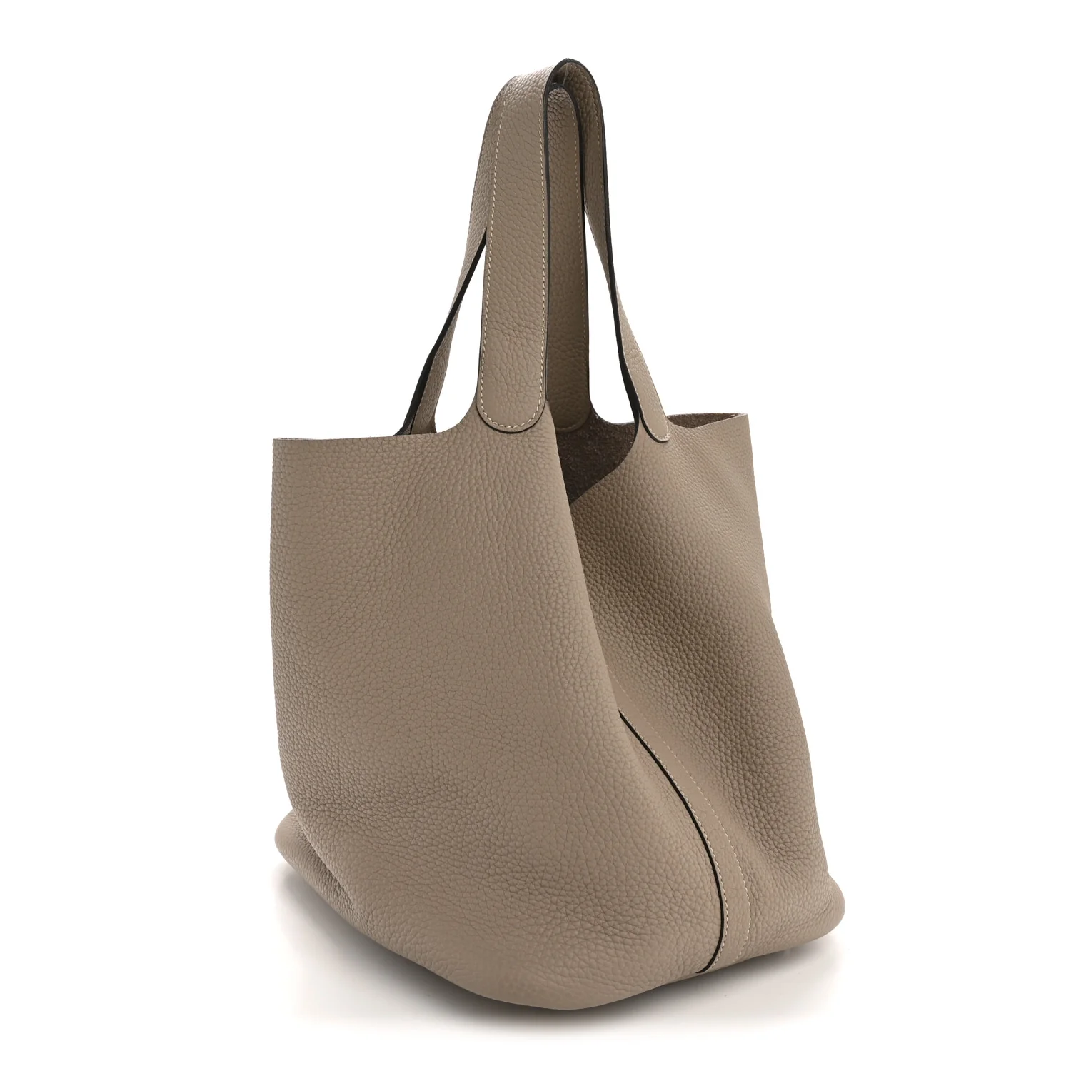Taurillon Clemence Picotin Lock 26 GM Gris Tourterelle - Image 3