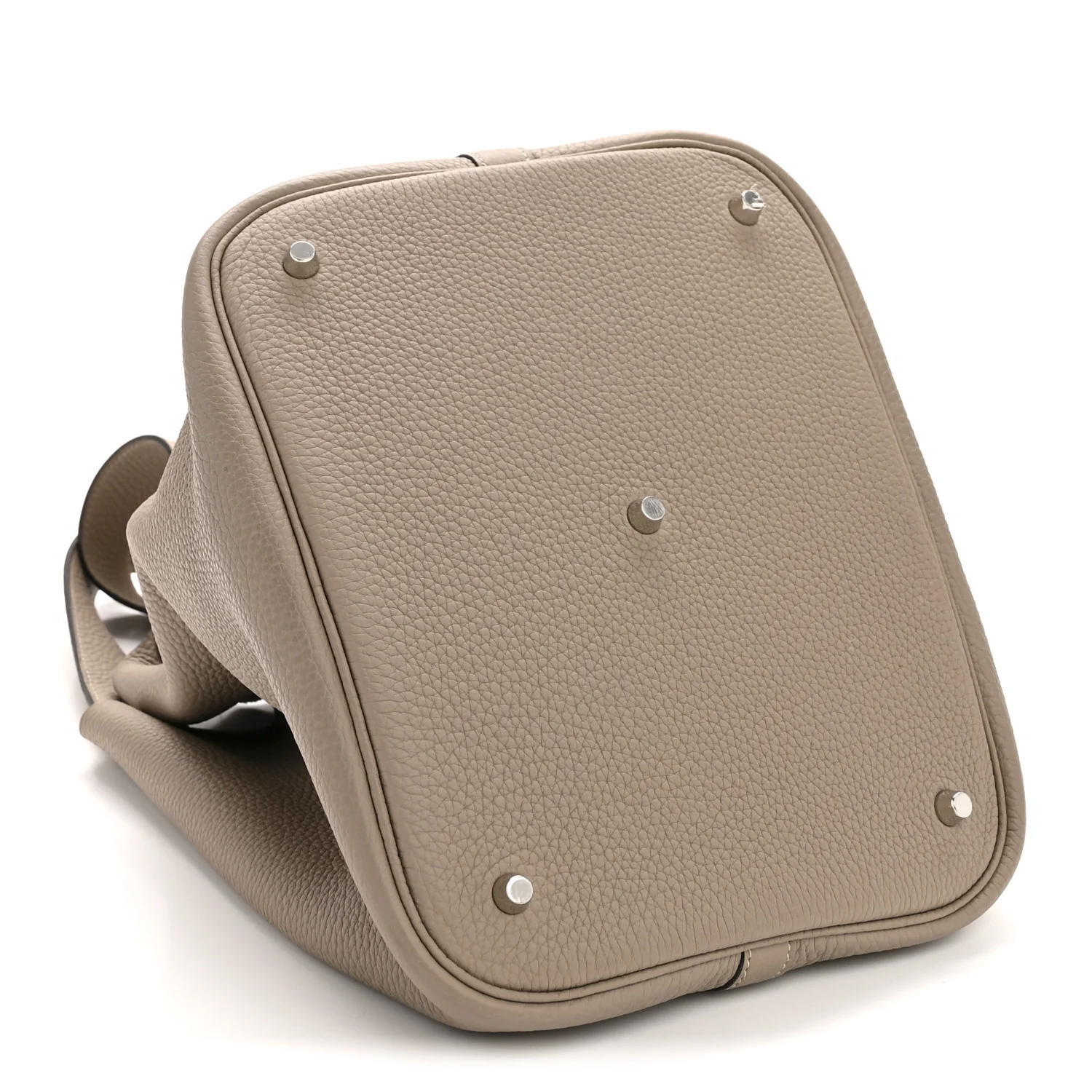 Taurillon Clemence Picotin Lock 26 GM Gris Tourterelle - Image 4