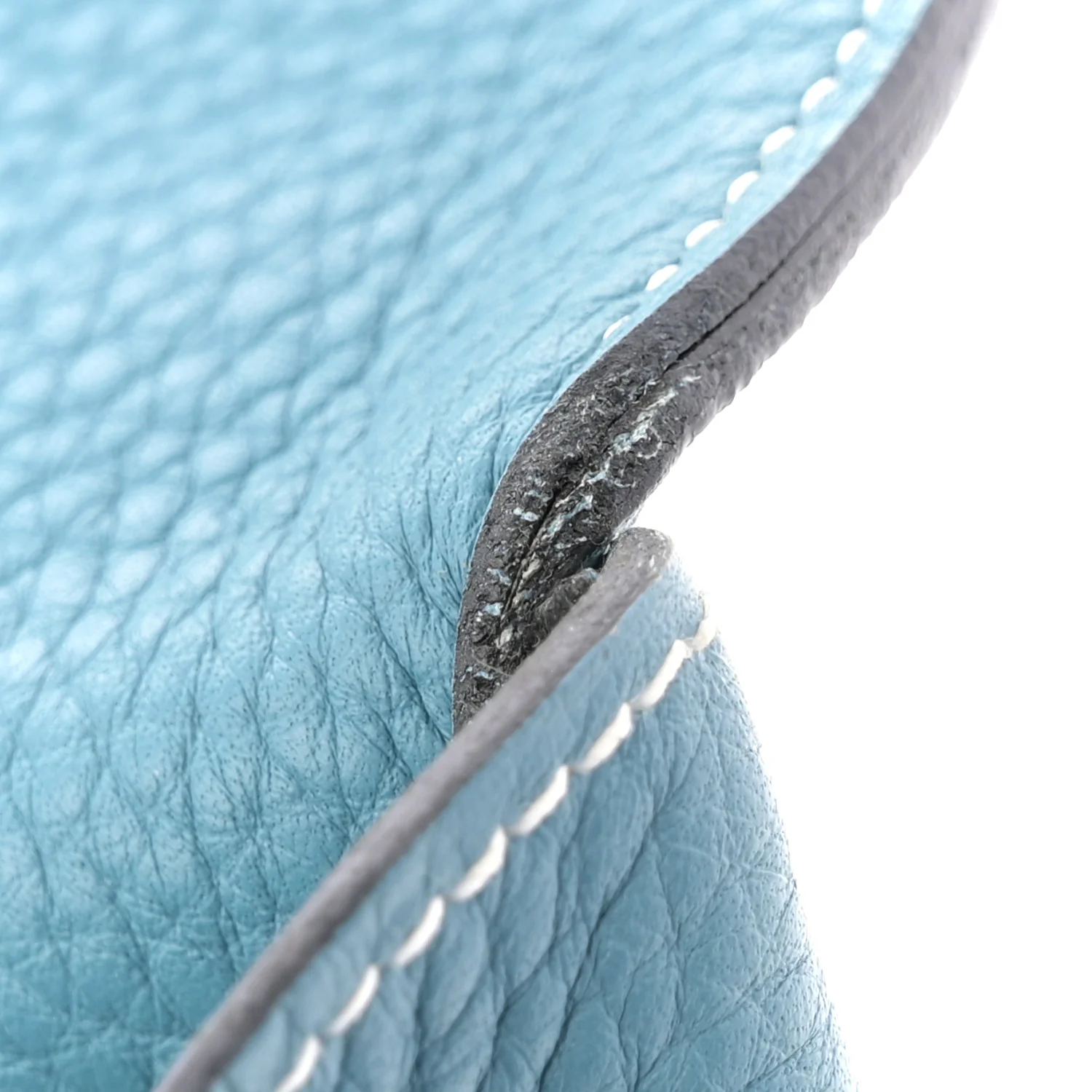 Taurillon Clemence Shoulder Kelly 42 Blue Jean - Image 12