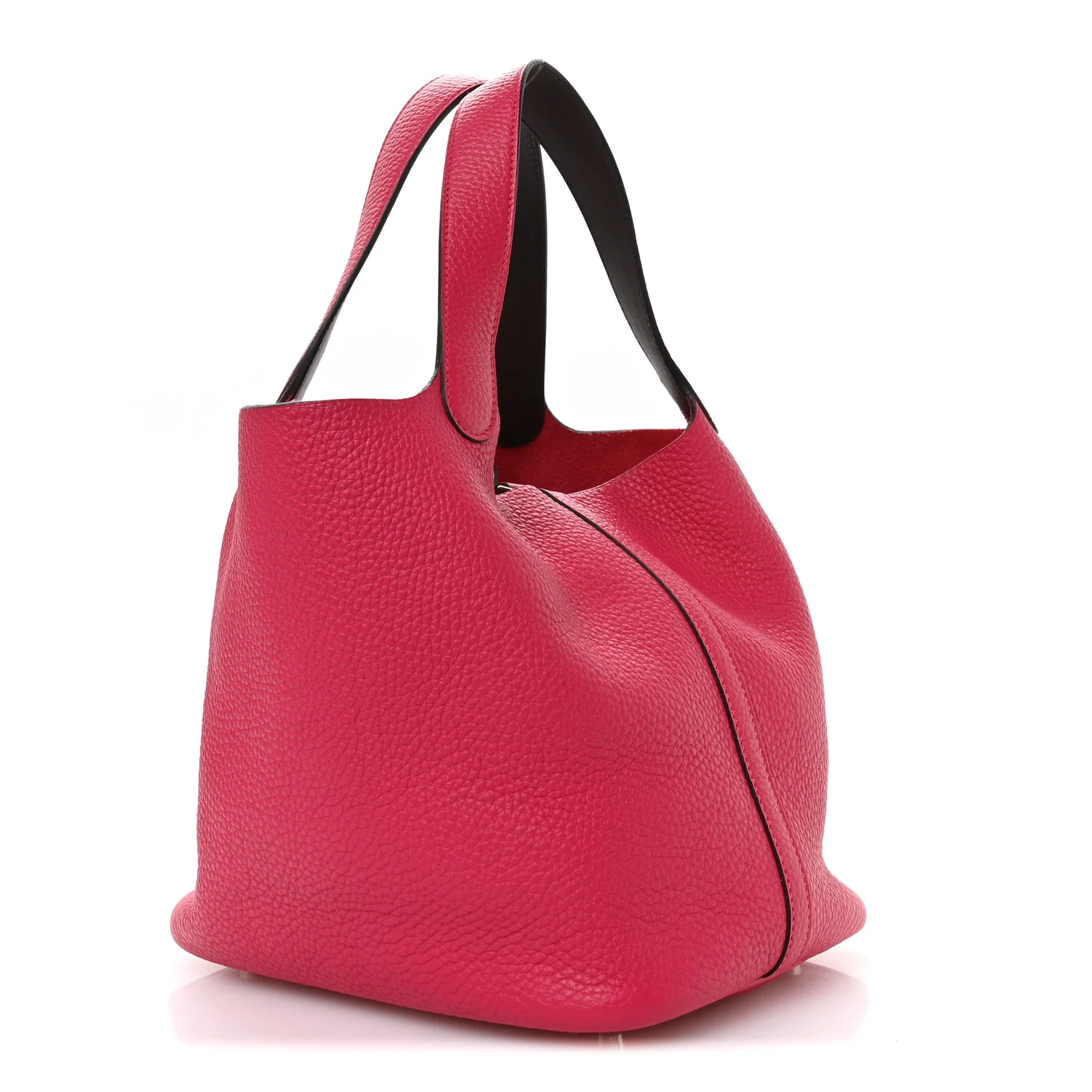 Taurillon Clemence Swift Eclat Picotin Lock 22 MM Framboise Rouge Sellier - Image 3