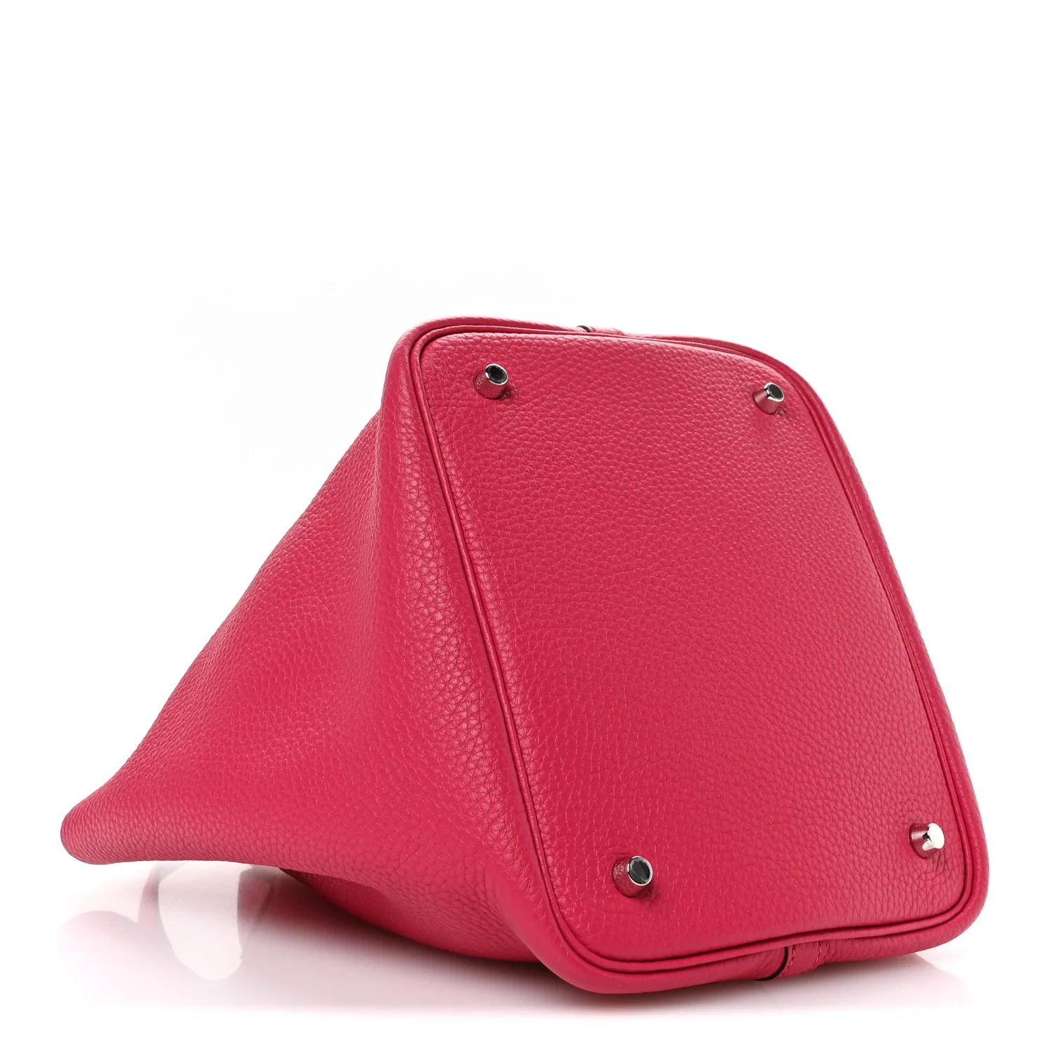 Taurillon Clemence Swift Eclat Picotin Lock 22 MM Framboise Rouge Sellier - Image 4