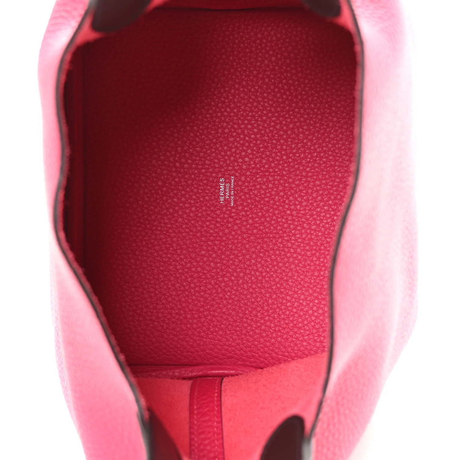 Taurillon Clemence Swift Eclat Picotin Lock 22 MM Framboise Rouge Sellier - Image 5
