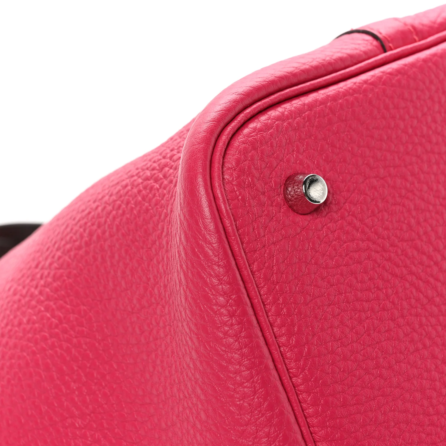 Taurillon Clemence Swift Eclat Picotin Lock 22 MM Framboise Rouge Sellier - Image 9