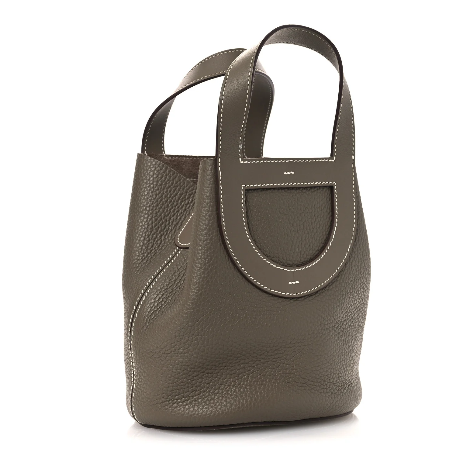 Taurillon Clemence Swift In-The-Loop 18 Bag Etoupe - Image 3