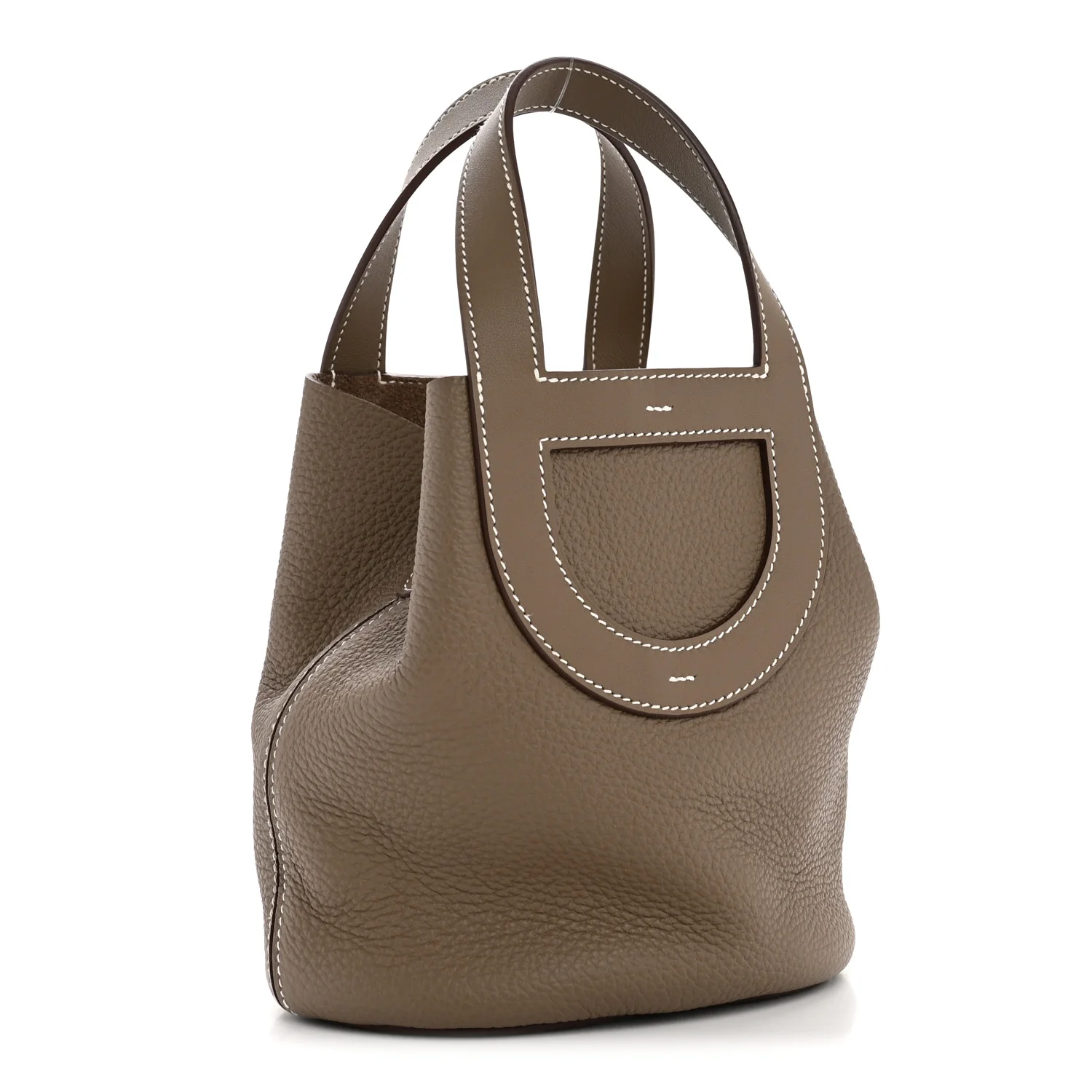 Taurillon Clemence Swift In-The-Loop 18 Bag Etoupe - Image 3
