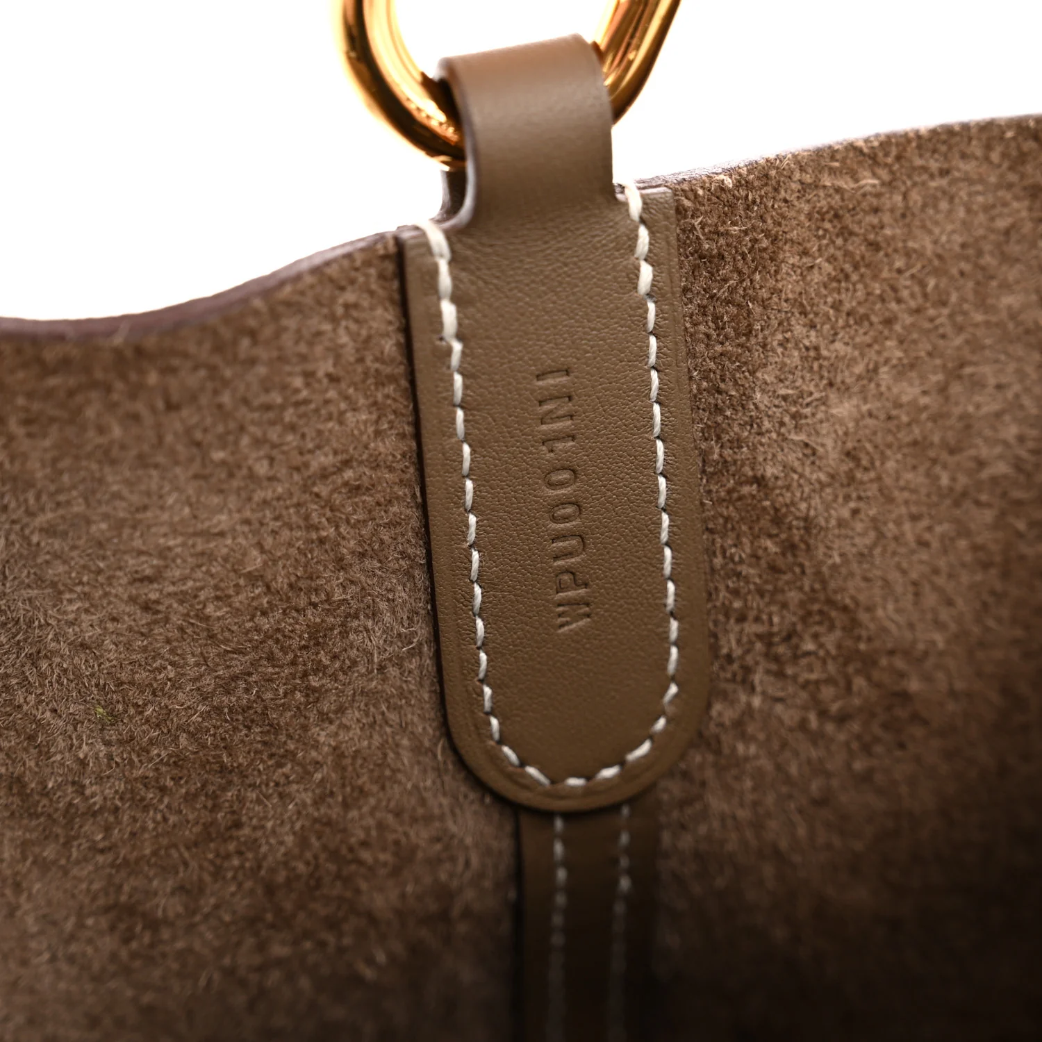 Taurillon Clemence Swift In-The-Loop 18 Bag Etoupe - Image 7