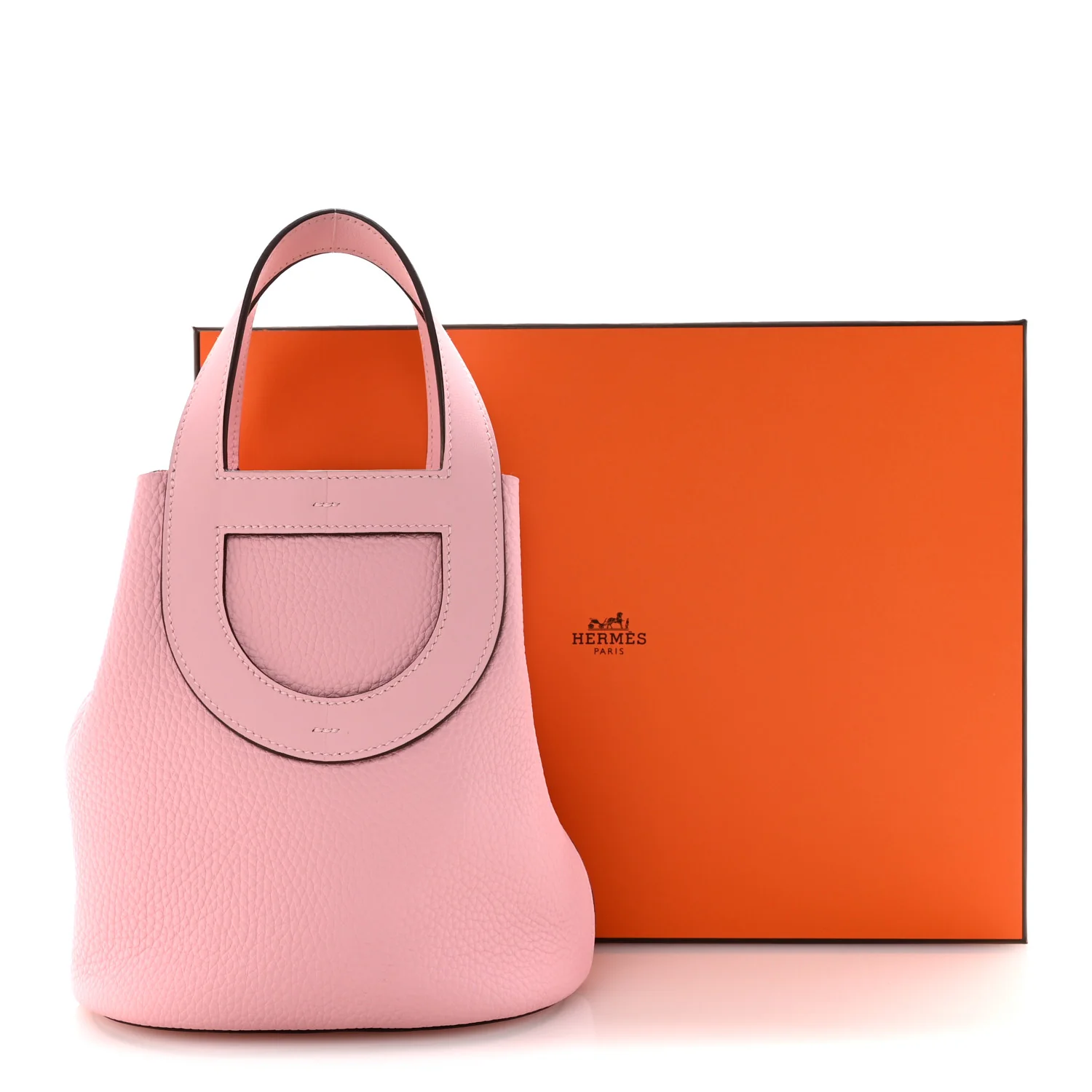 Taurillon Clemence Swift In-The-Loop 18 Bag Rose Sakura - Image 12