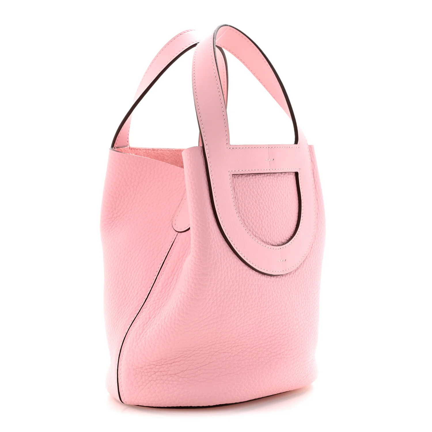Taurillon Clemence Swift In-The-Loop 18 Bag Rose Sakura - Image 3