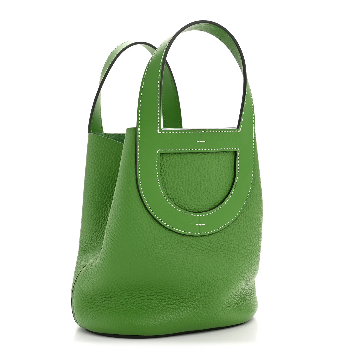 Taurillon Clemence Swift In-The-Loop 18 Bag Vert Yucca - Image 3