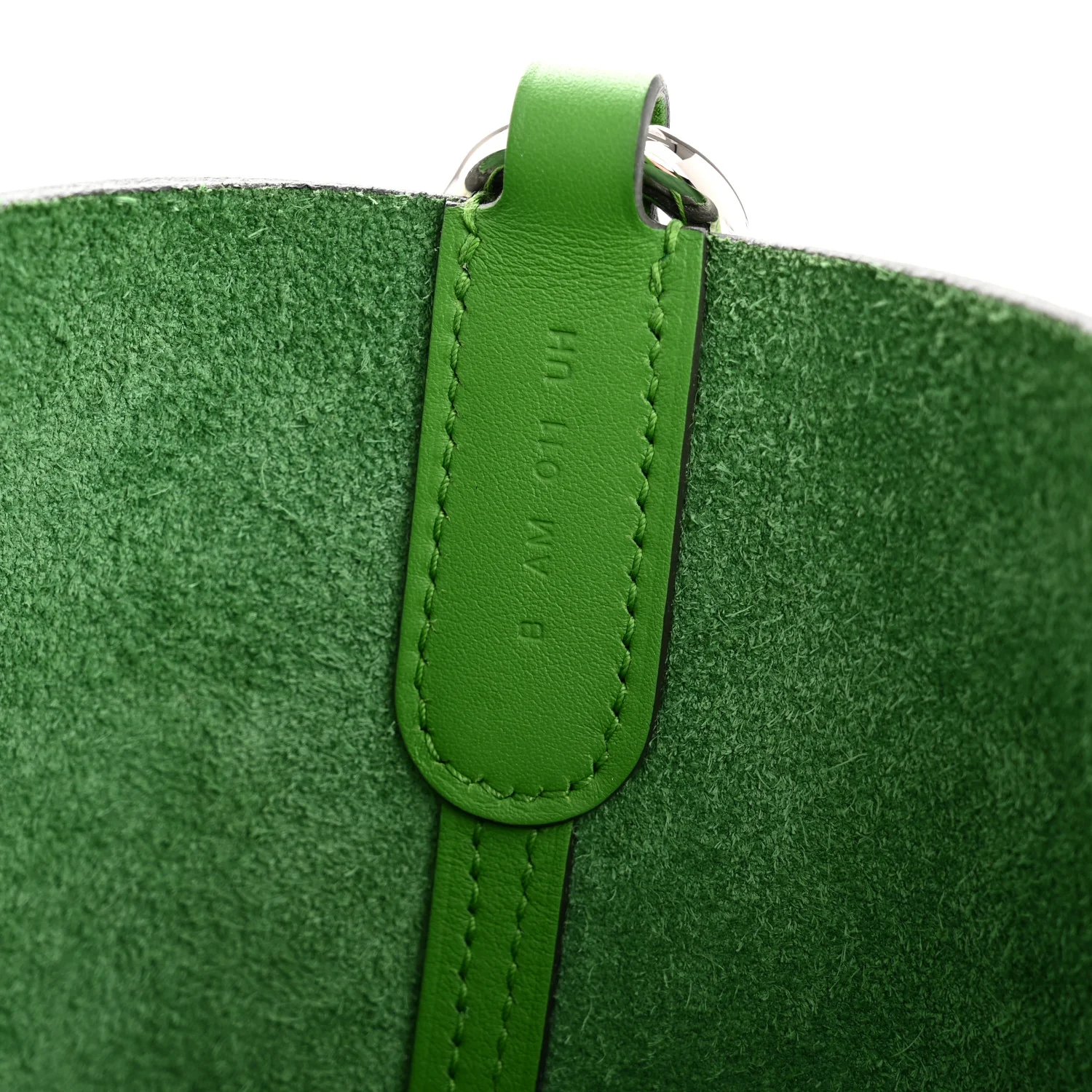 Taurillon Clemence Swift In-The-Loop 18 Bag Vert Yucca - Image 7