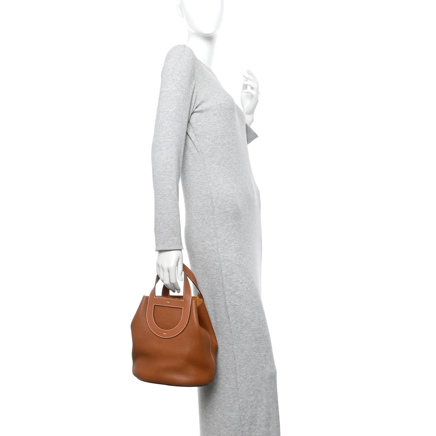 Taurillon Clemence Swift In-The-Loop 23 Bag Gold - Image 3