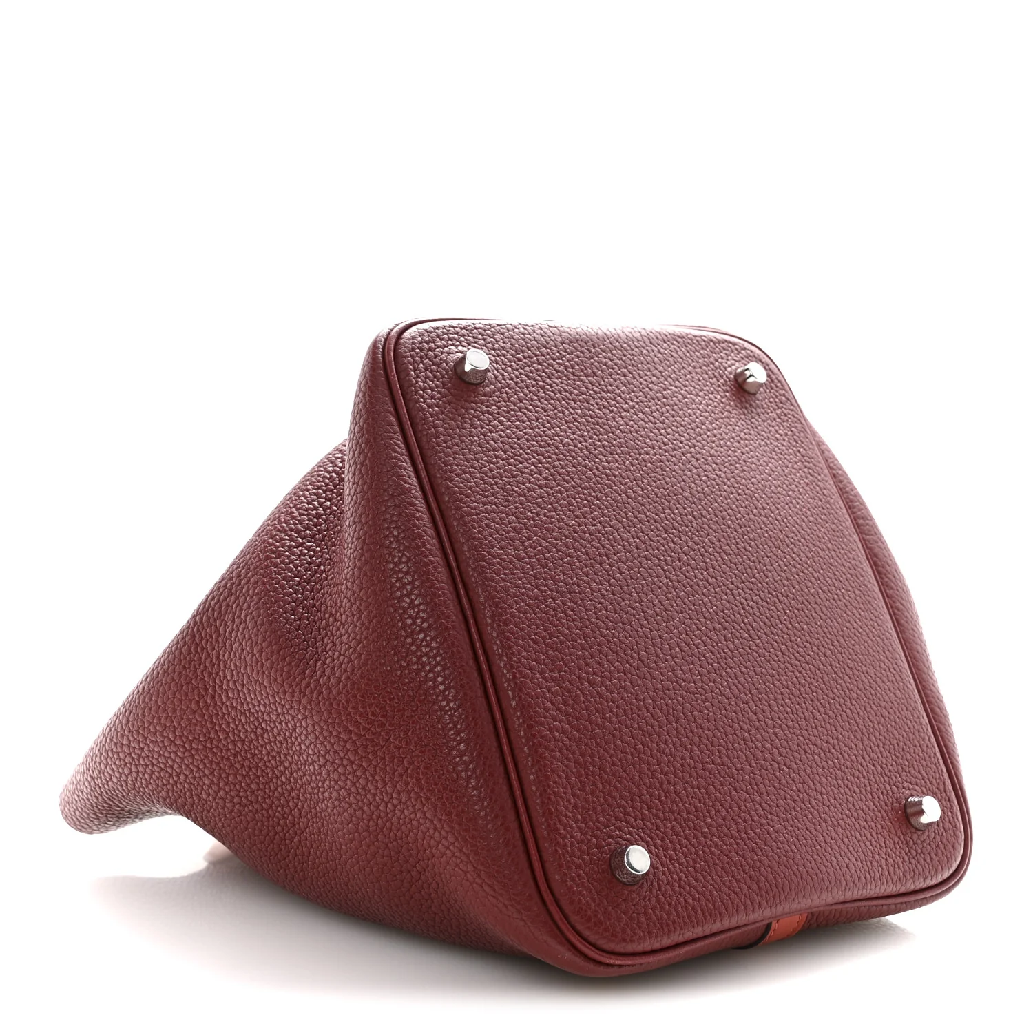 Taurillon Clemence Swift Picotin Lock 22 MM Rouge H Brique - Image 4
