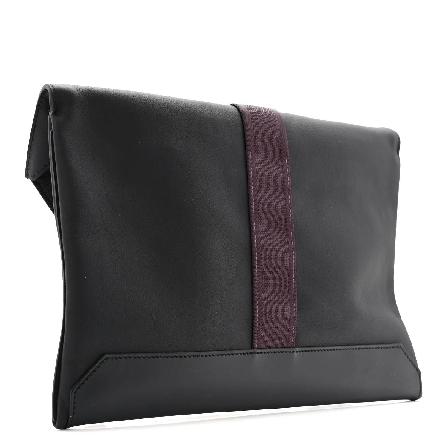 Taurillon Cristobal Vache Hunter Cityslide Clutch Bleu Indigo Raisin - Image 6