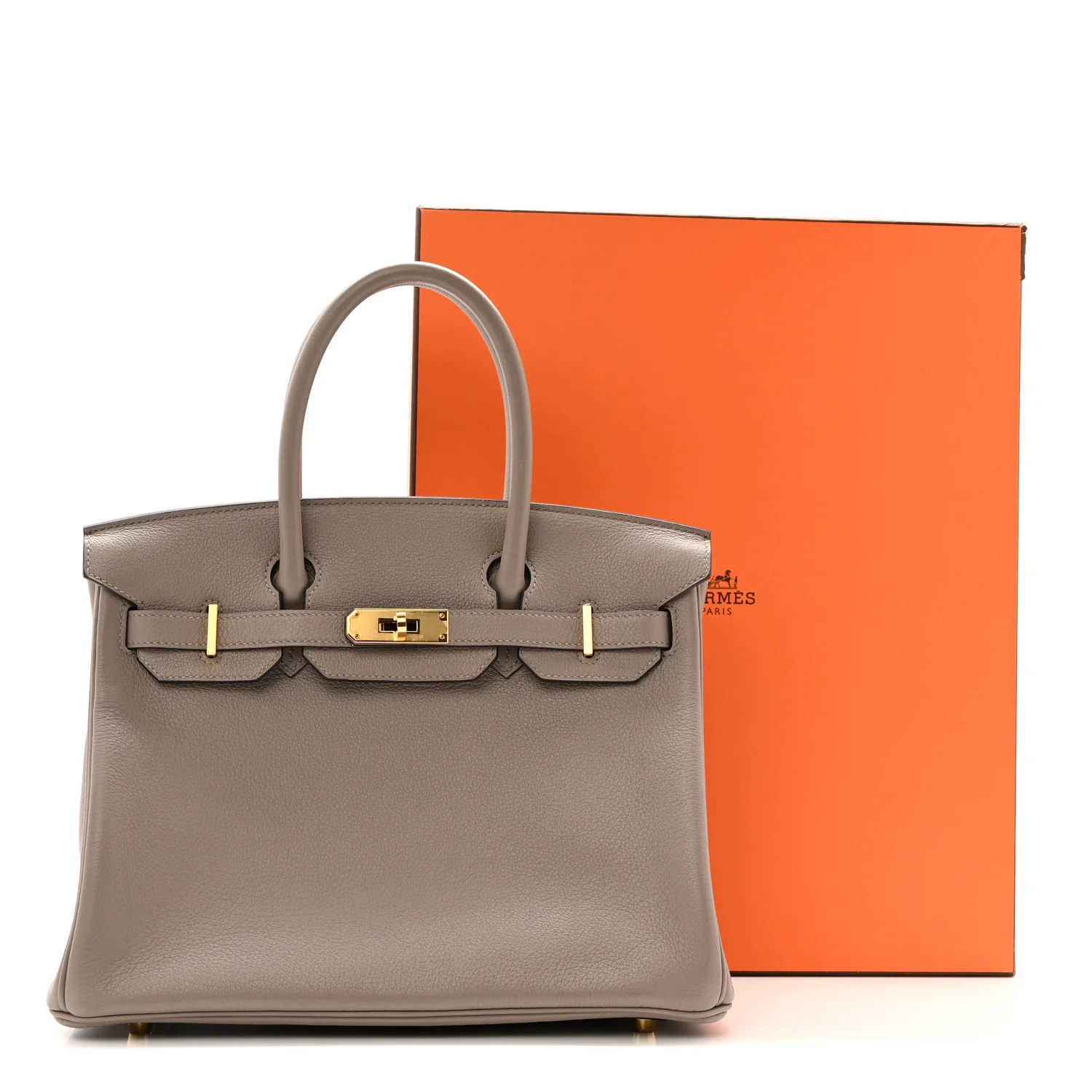 Taurillon Novillo Birkin 30 Gris Asphalte - Image 12