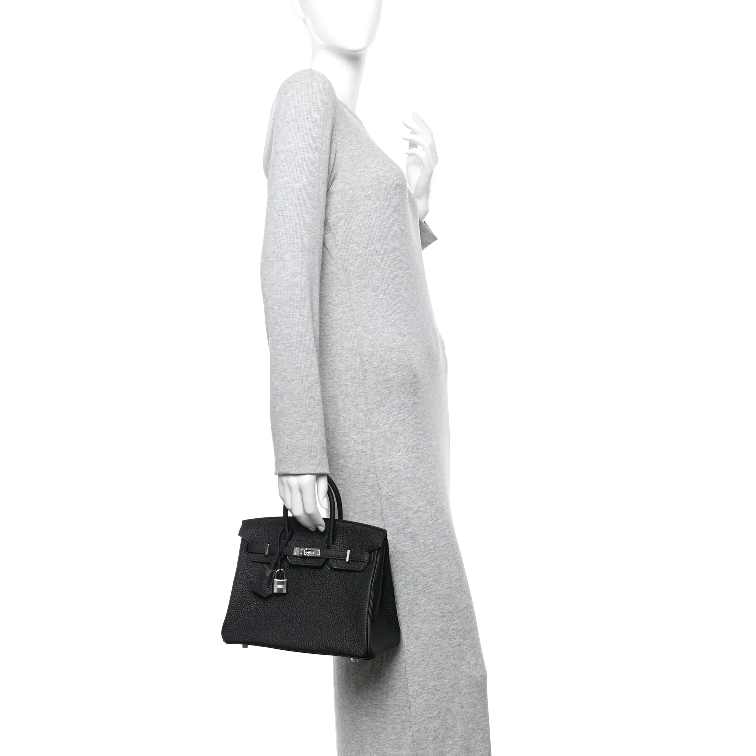 Togo Birkin 25 Black - Image 2