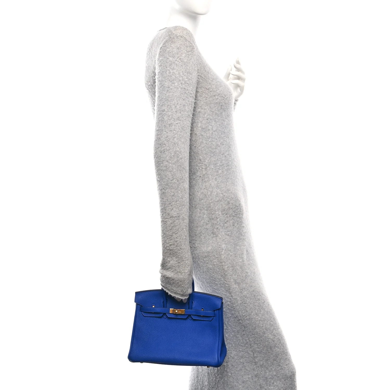 Togo Birkin 25 Bleu Electrique - Image 2